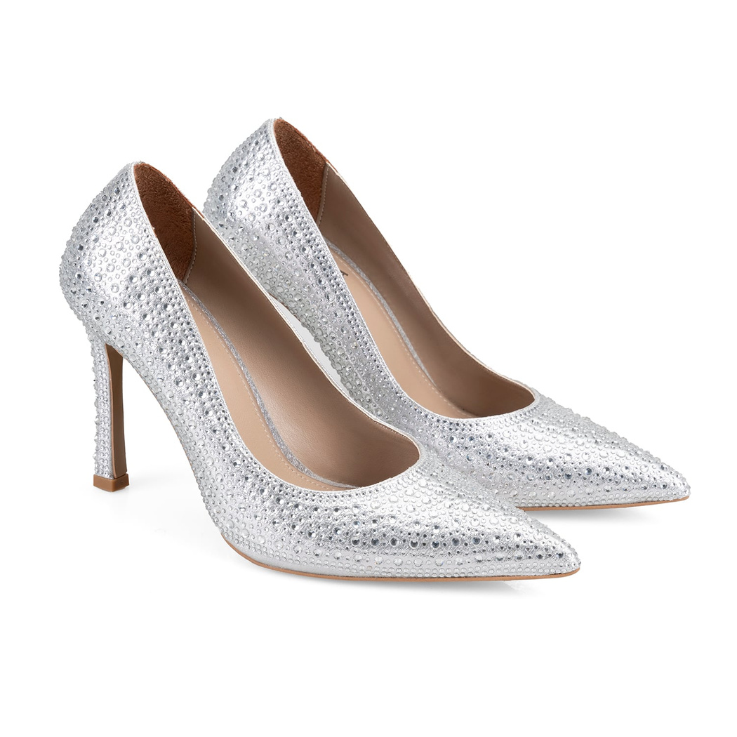 Kadın Gümüş Klasik Topuklu Ayakkabı