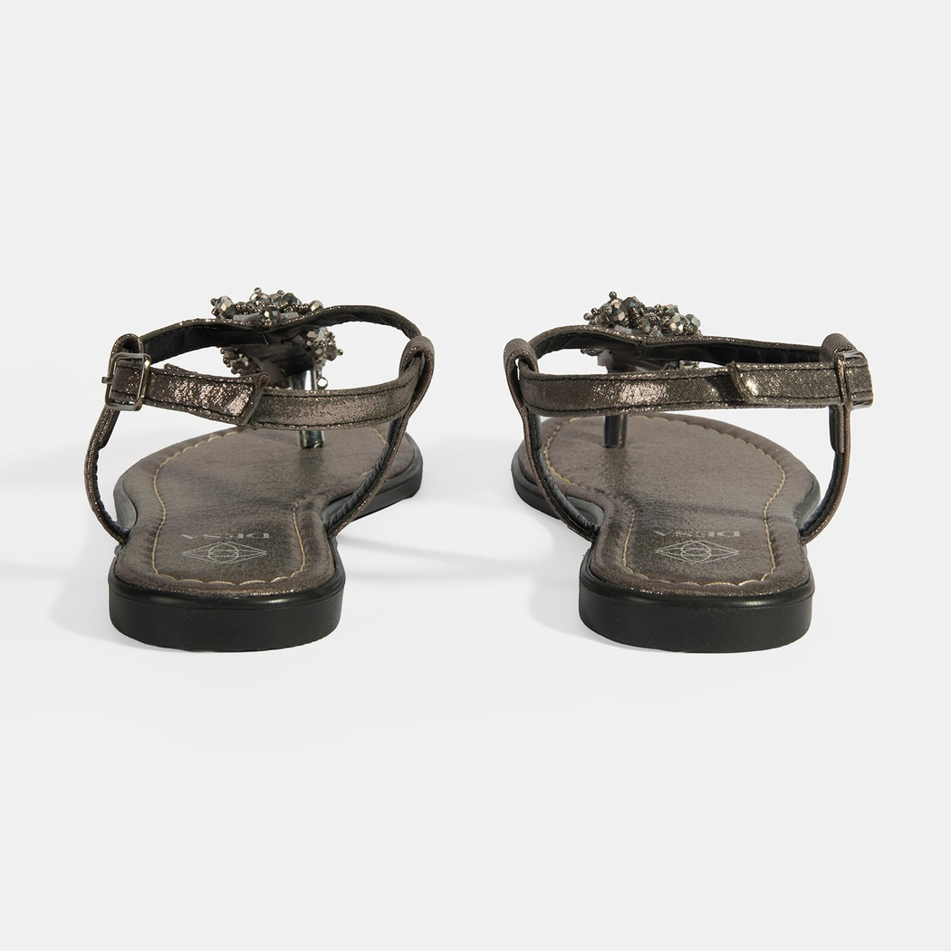 Kadın Gümüş Parmak Arası Sandalet