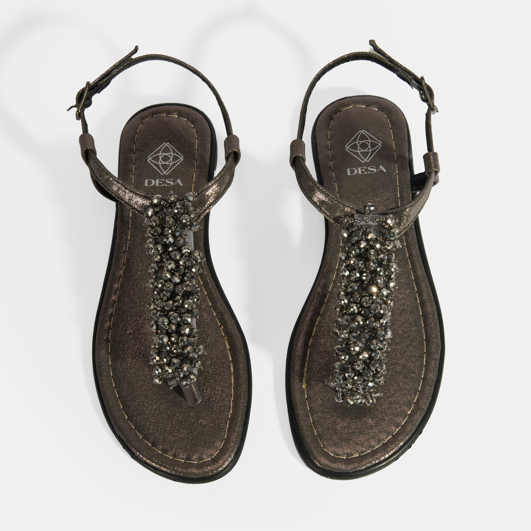 Kadın Gümüş Parmak Arası Sandalet