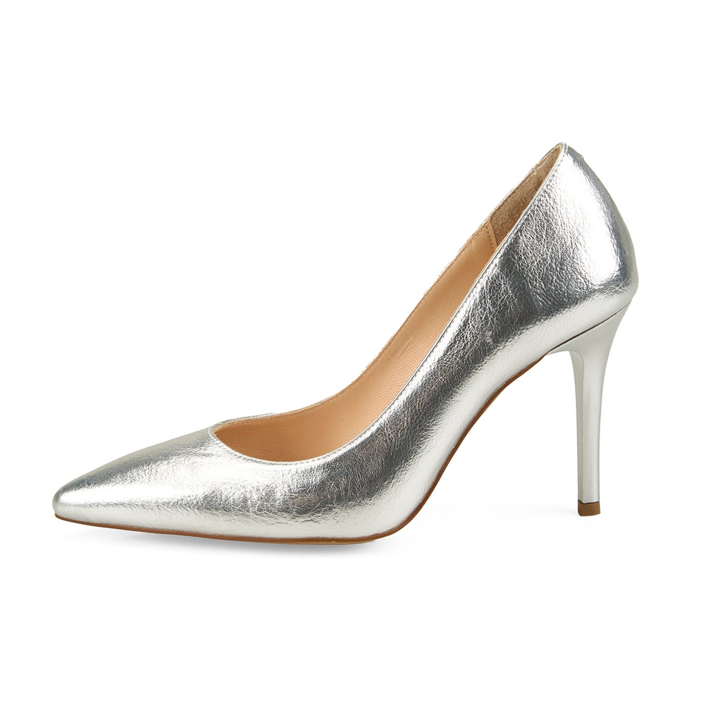 Kadın Gümüş Topuklu Stiletto