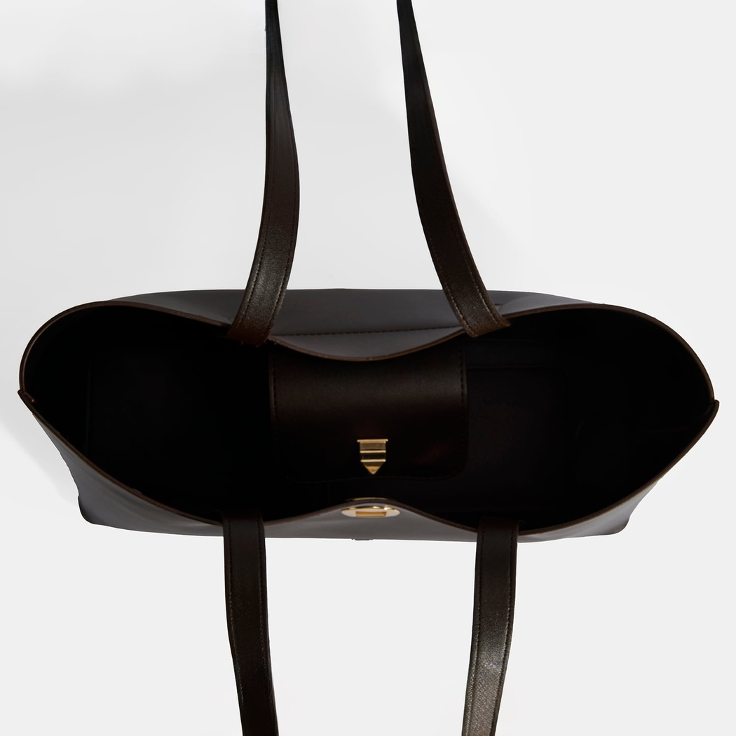 Kadın Kahve Cüzdan Aksesuarlı Omuz Çantası