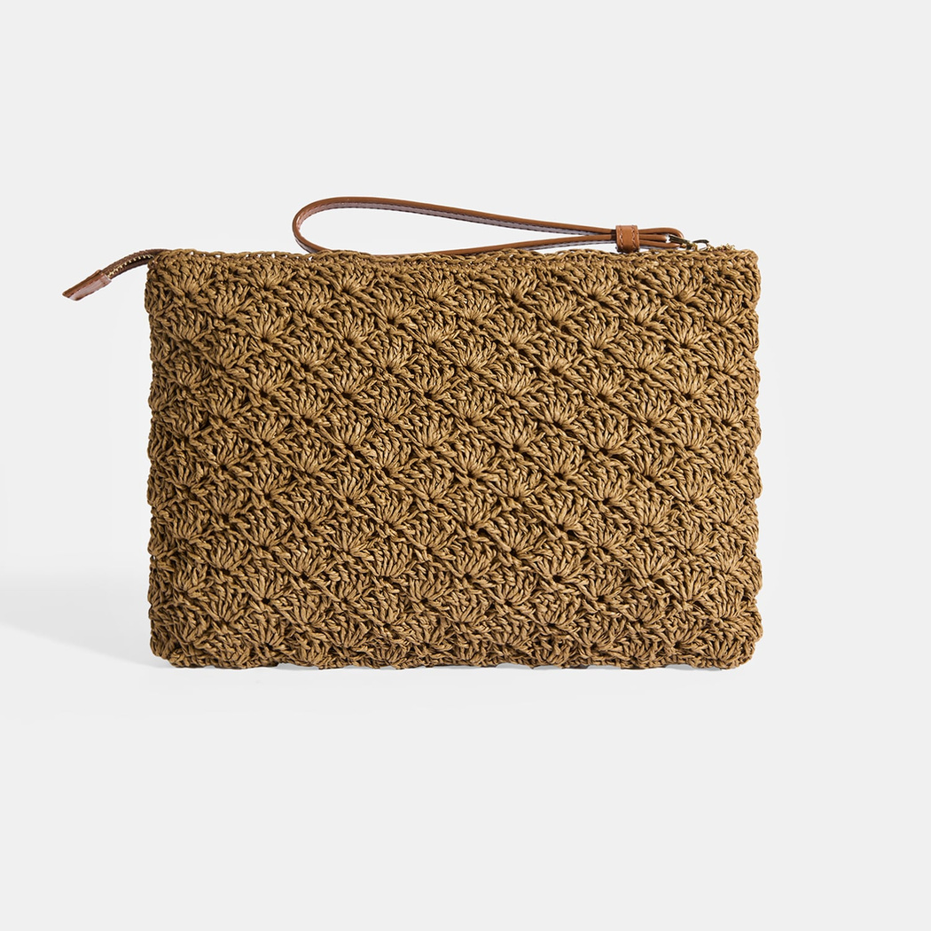 Kadın Kahve Deniz Yıldızı Figürlü El Çantası