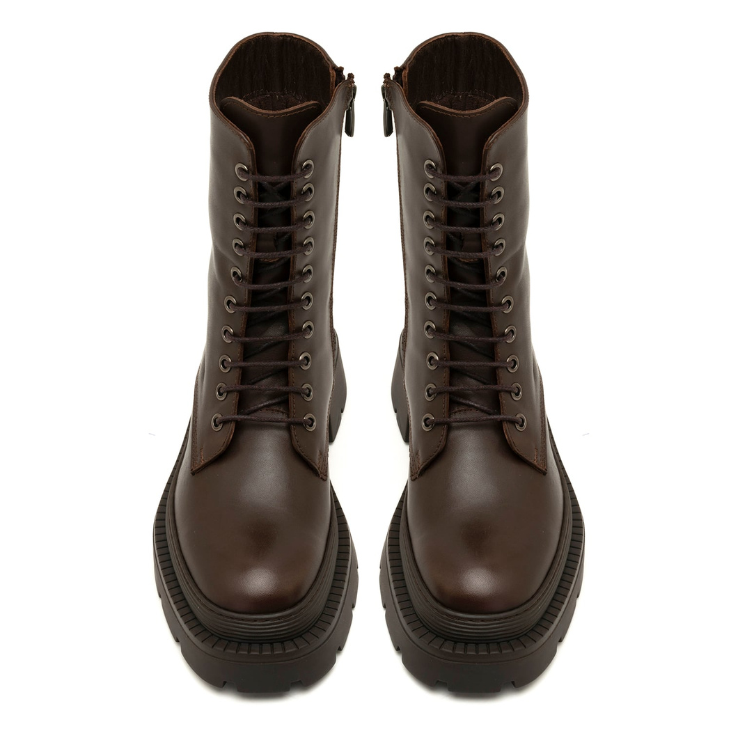 Kadın Kahve Deri Bot