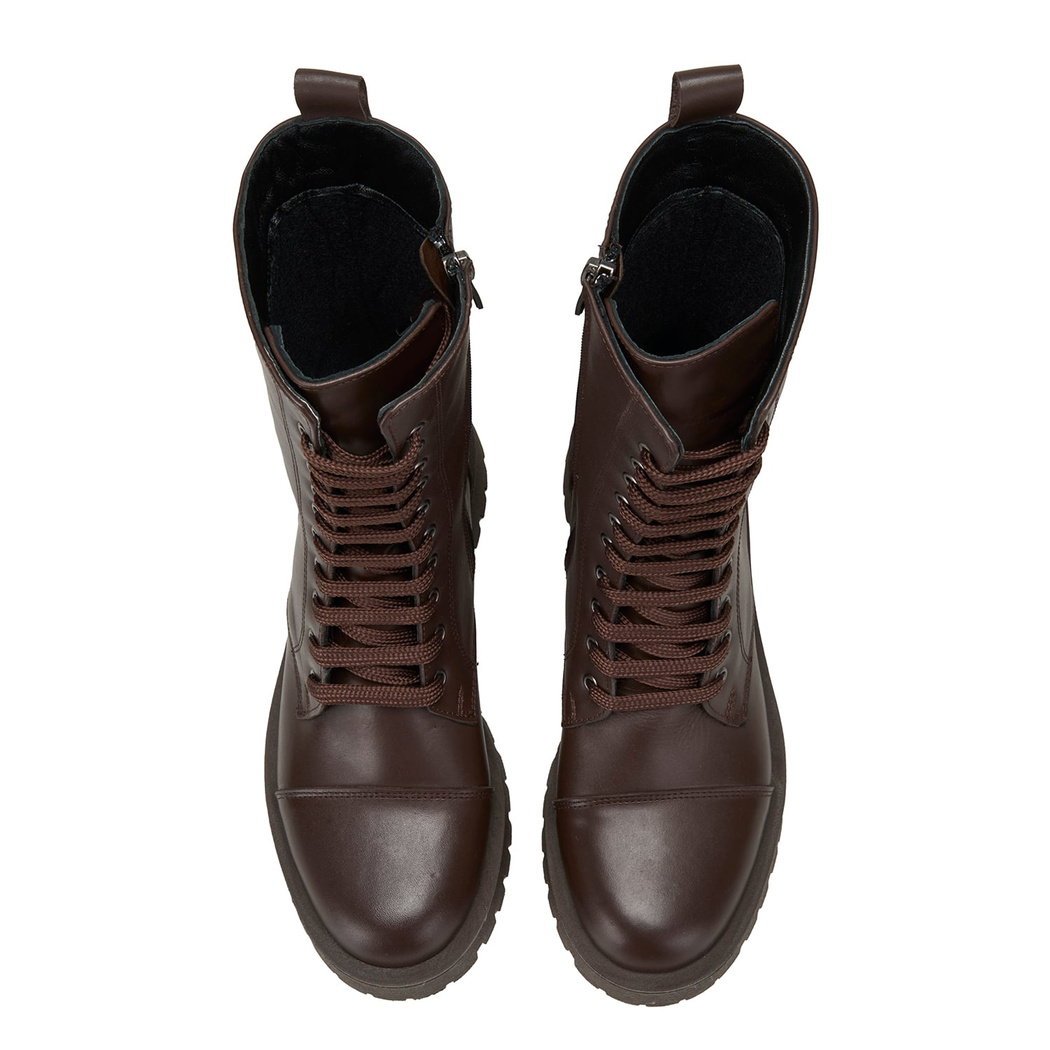 Kadın Kahve Deri Bot