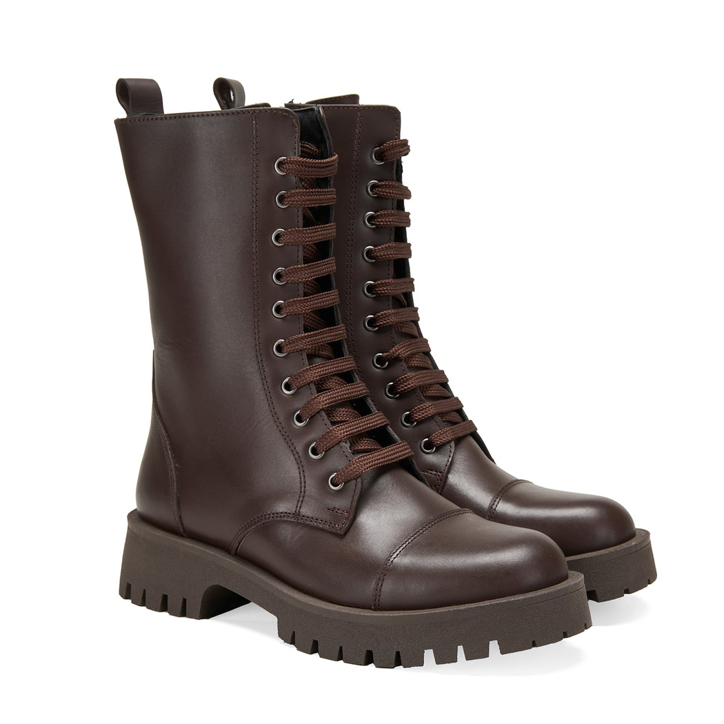 Kadın Kahve Deri Bot