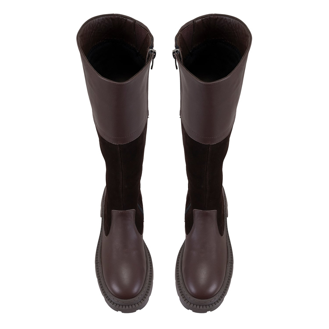 Kadın Kahve Deri Çizme