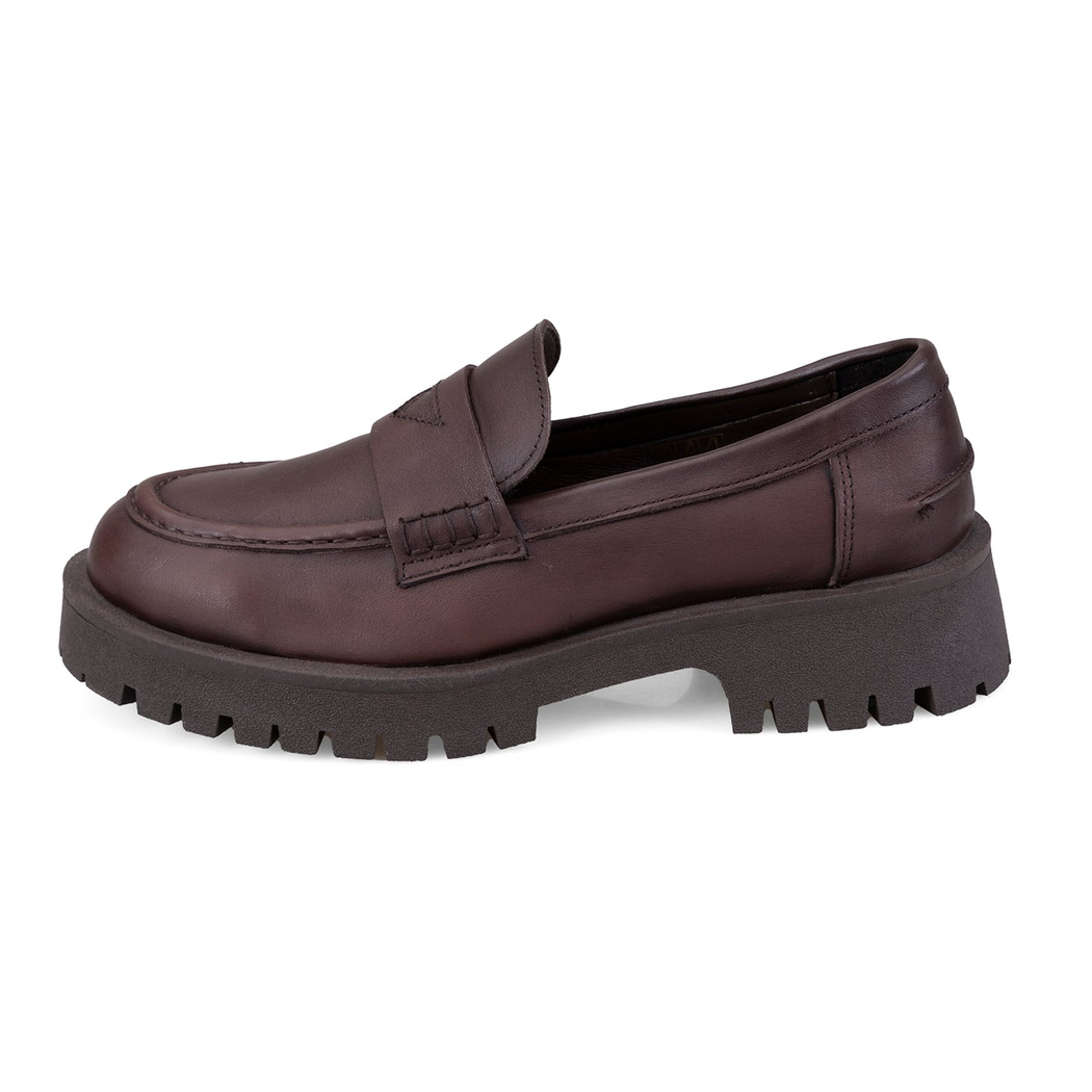 Kadın Kahve Deri Günlük Ayakkabı