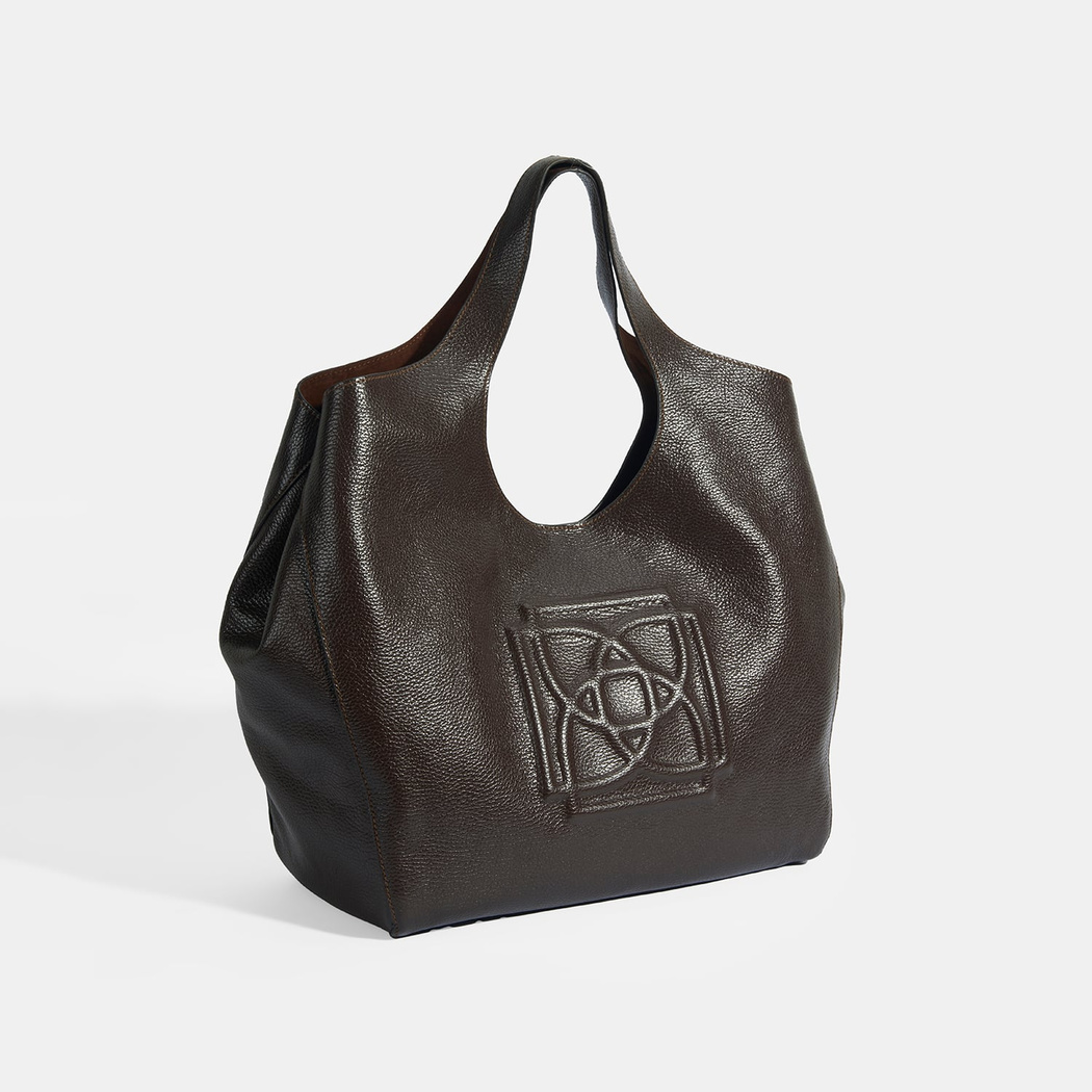 Kadın Kahve Deri Hobo Çanta