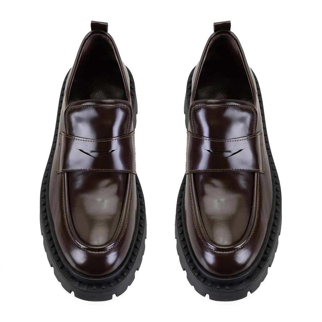 Kadın Kahve Deri Loafer