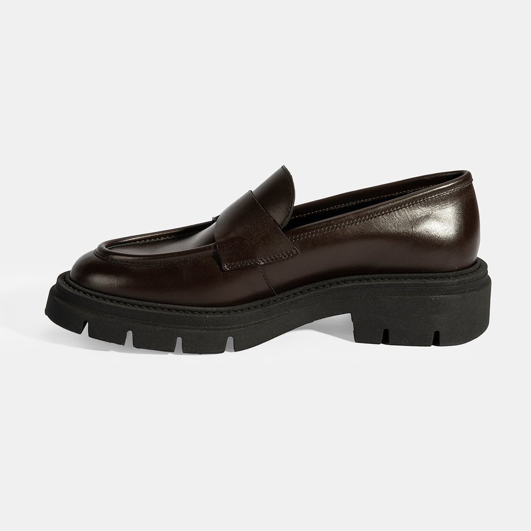 Kadın Kahve Deri Loafer