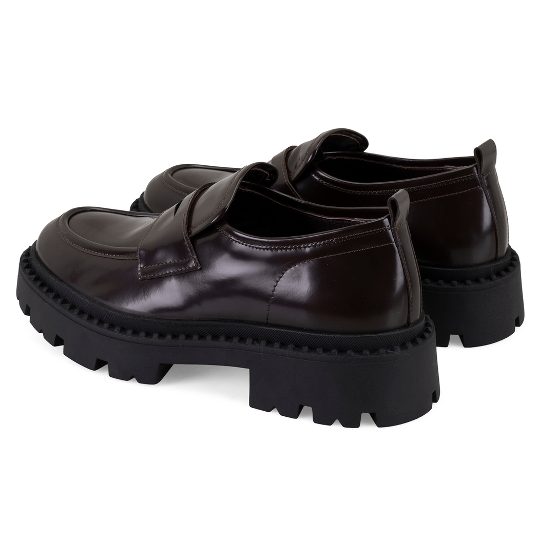 Kadın Kahve Deri Loafer