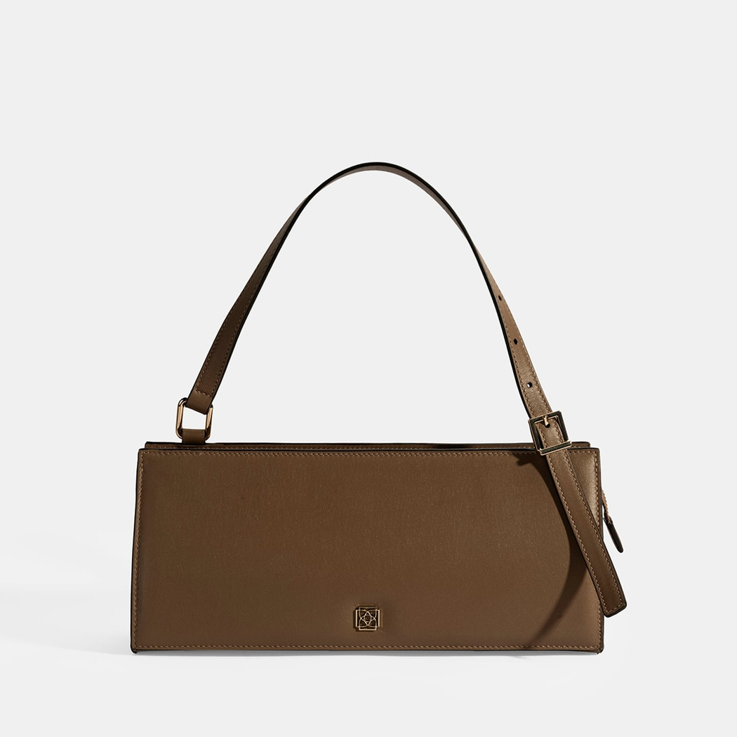 Kadın Kahve Deri Omuz Çantası