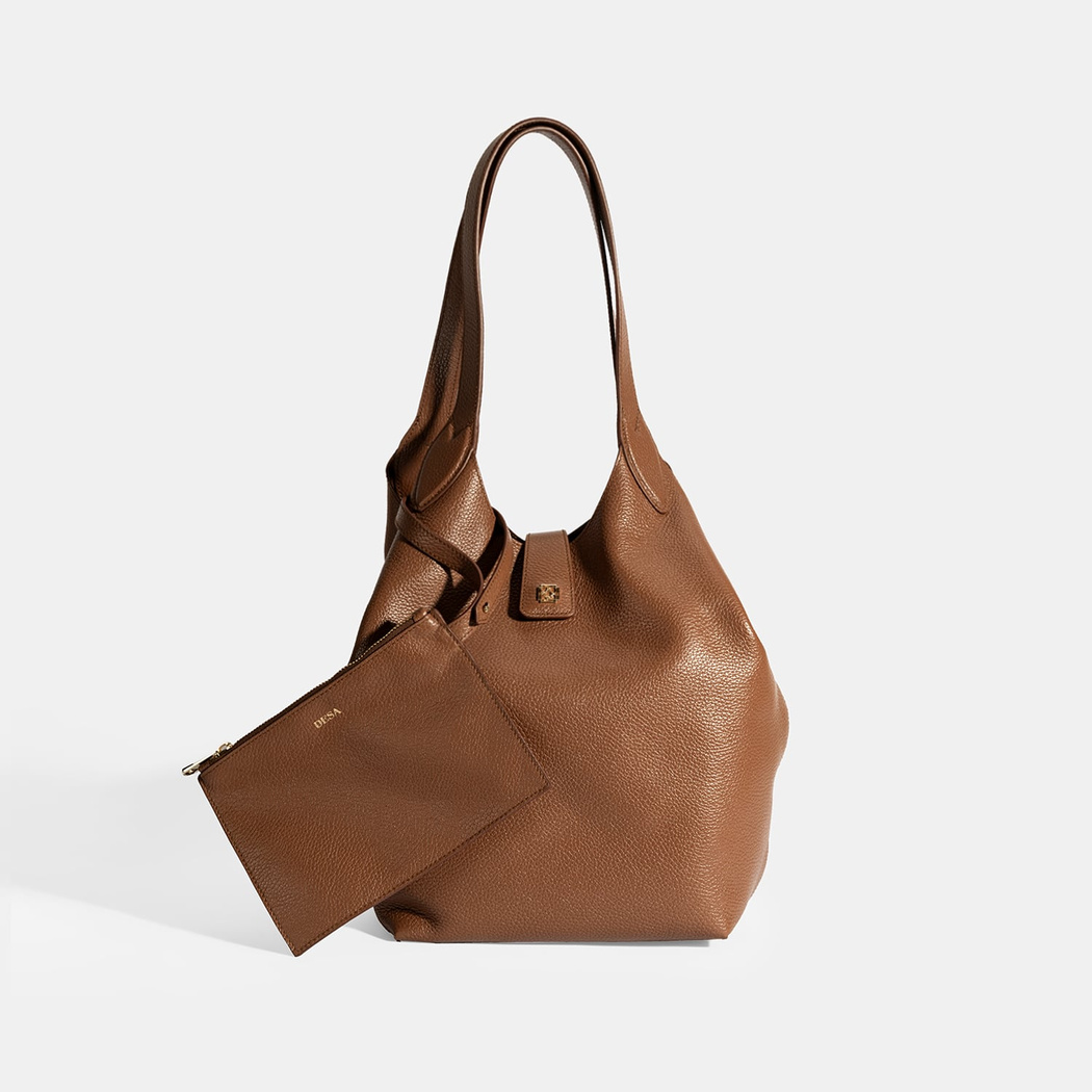 Kadın Kahve Deri Omuz Çantası