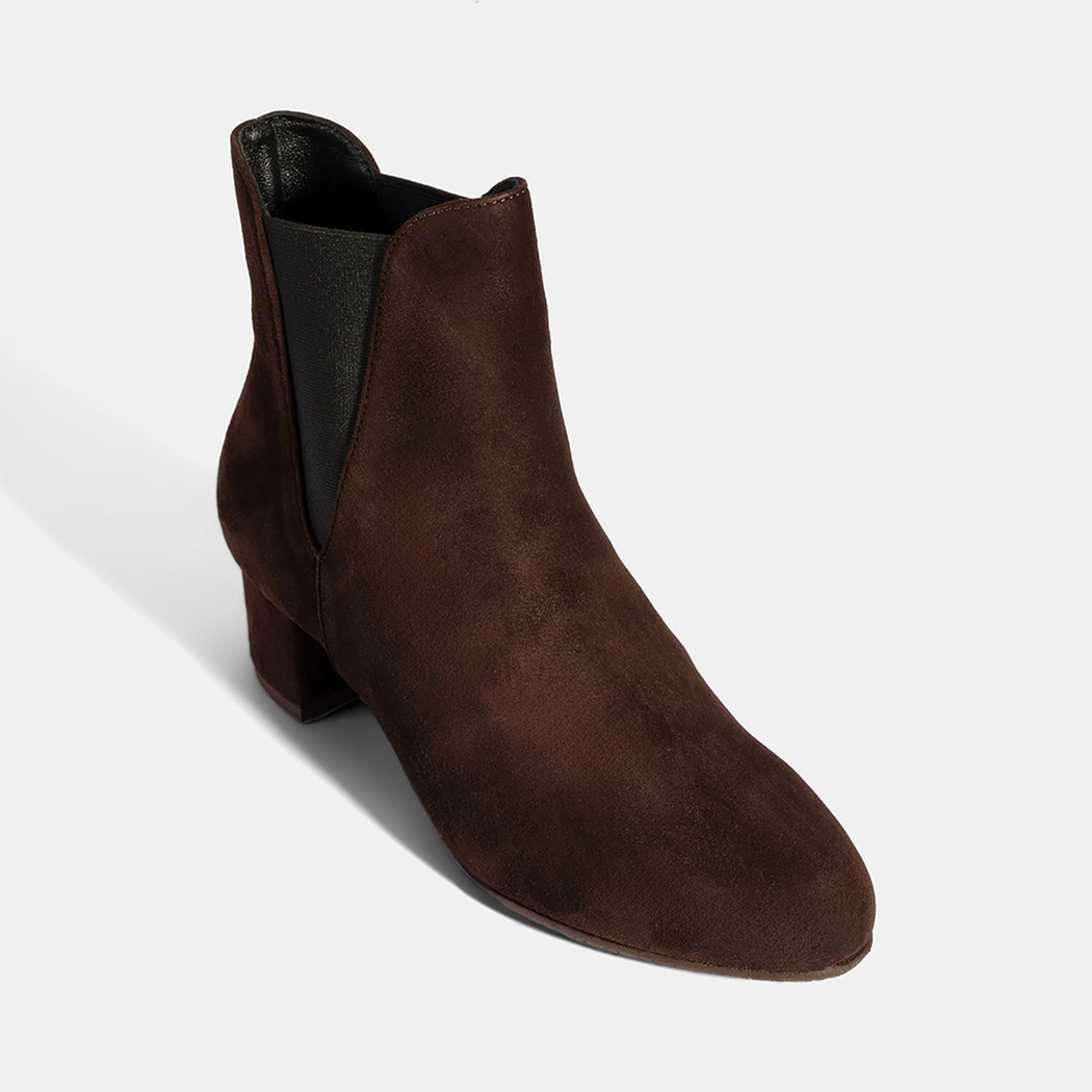 Kadın Kahve DesaComfort Lastikli Süet Chelsea Bot