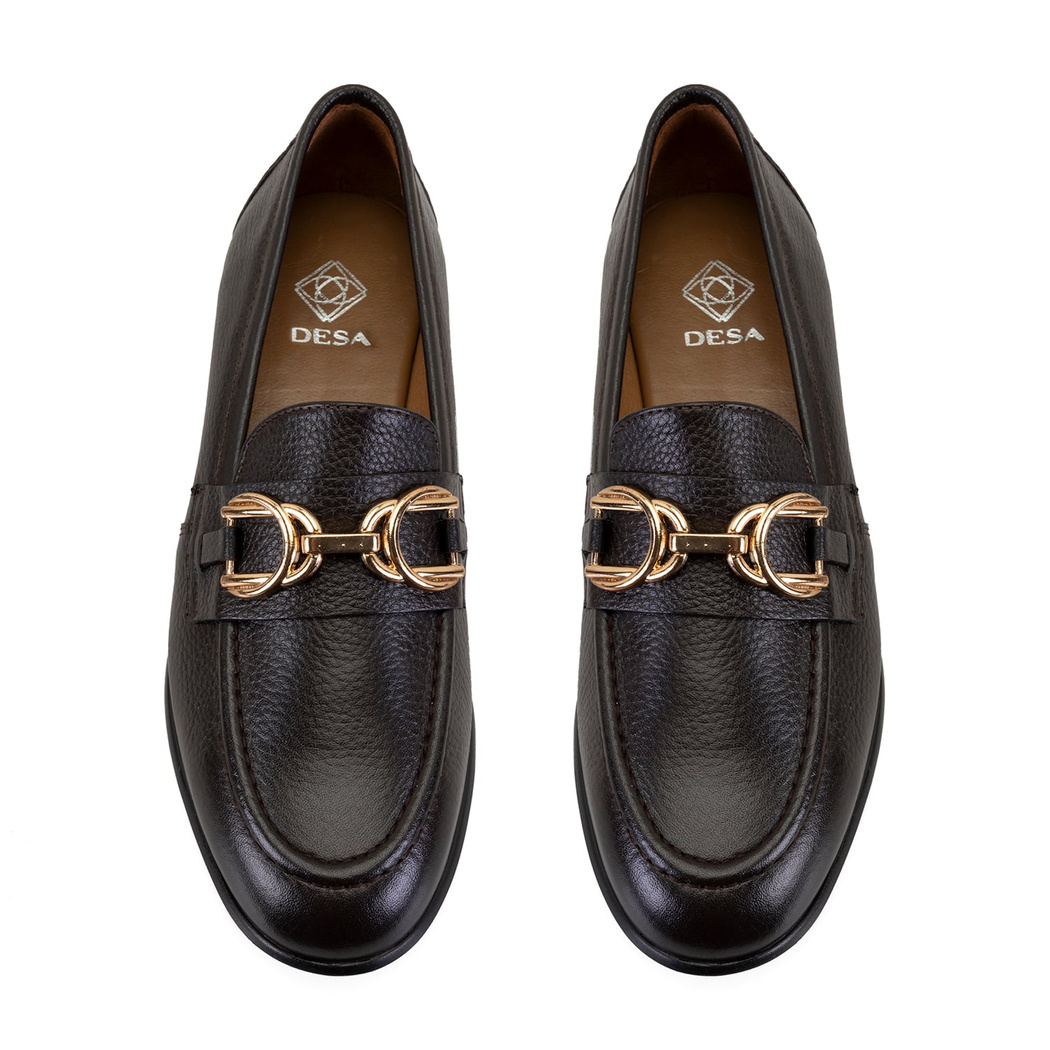 Kadın Kahve Günlük Deri Ayakkabı