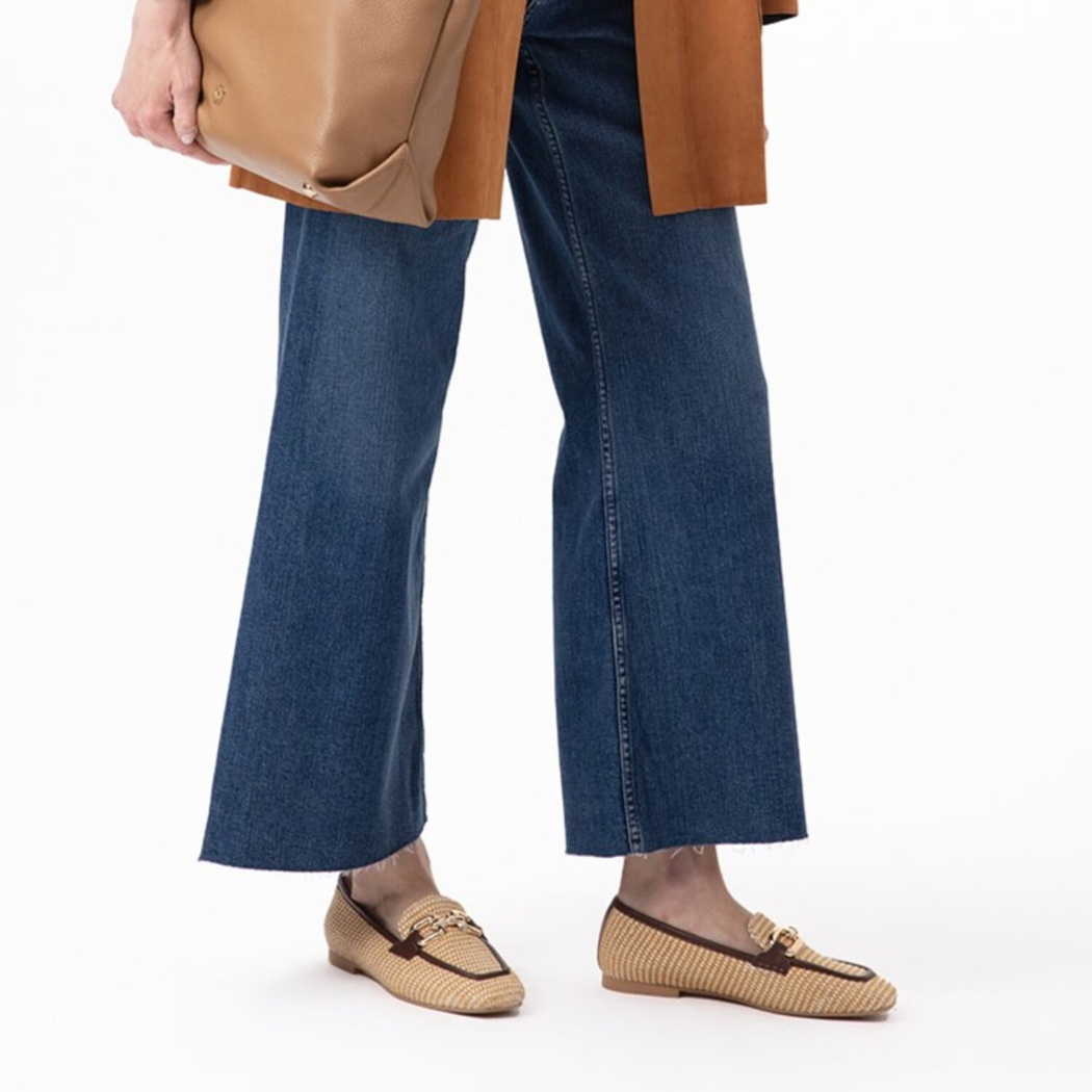 Kadın Kahve Hasır Loafer