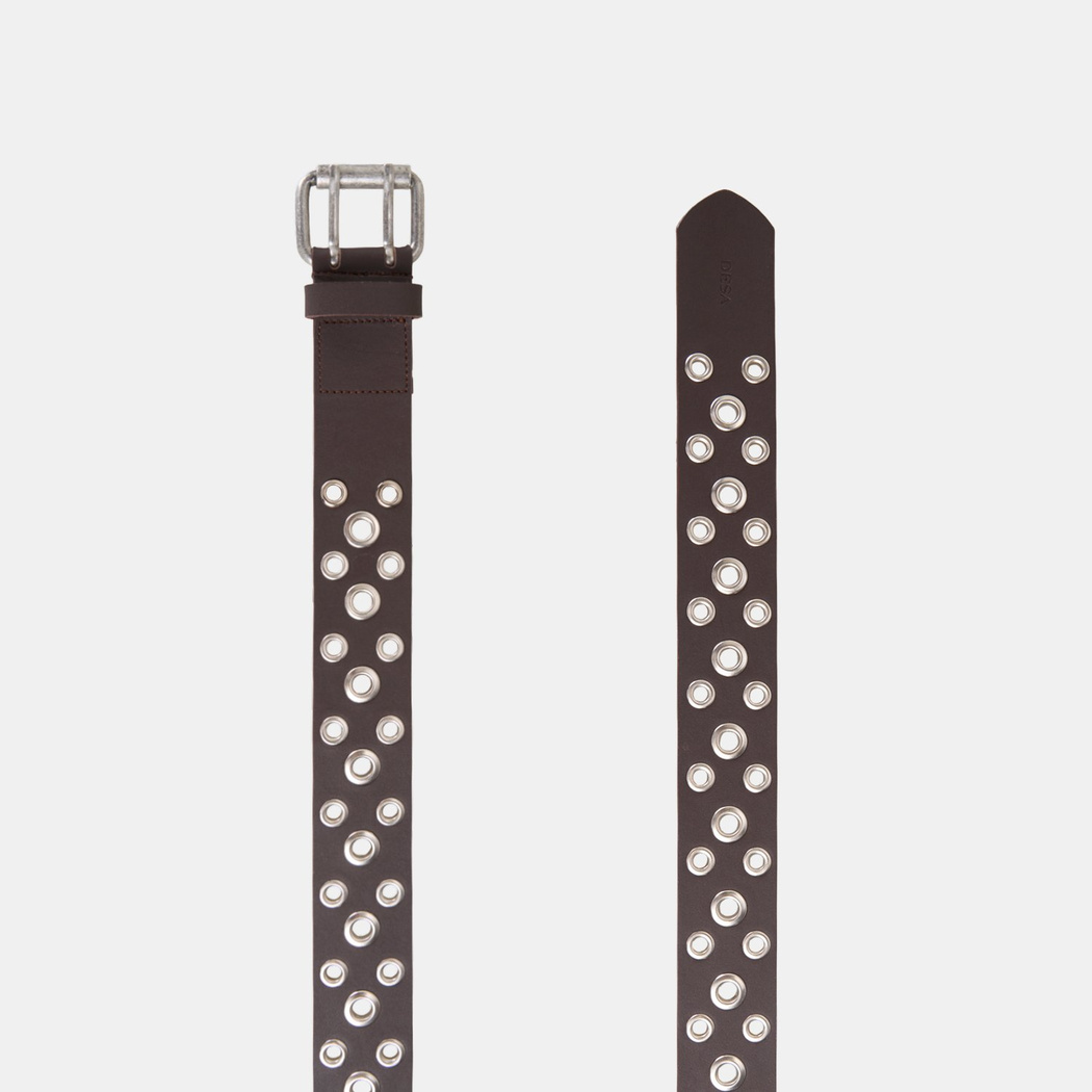 Kadın Kahve Metal Detaylı Deri Kemer