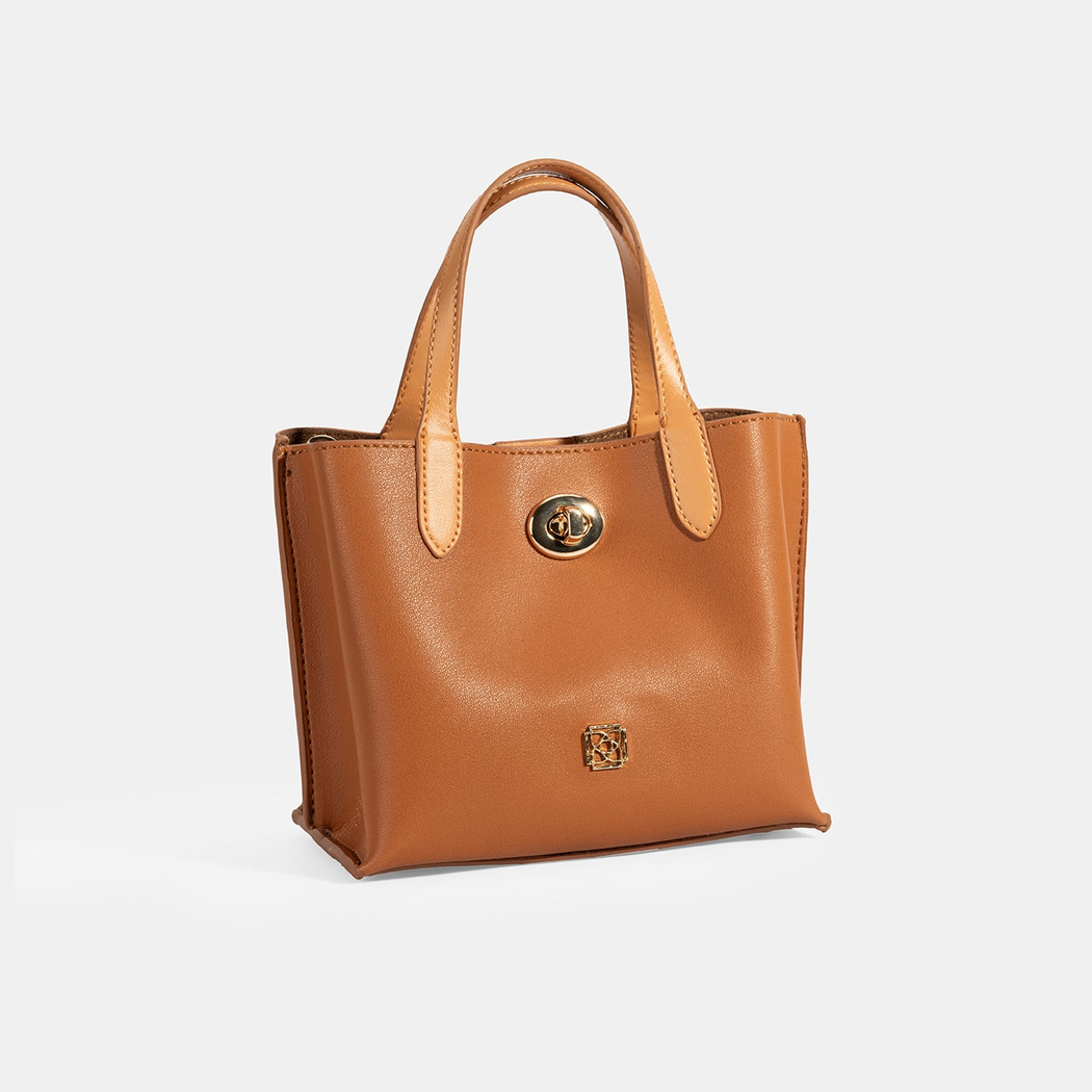 Kadın Kahve Omuz Askılı Mini El Çantası