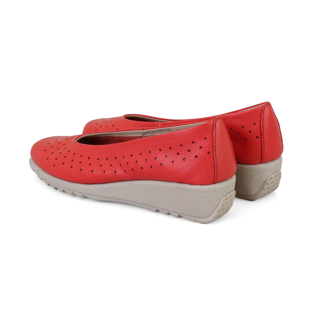 Kadın Kırmızı DesaComfort Deri Babet