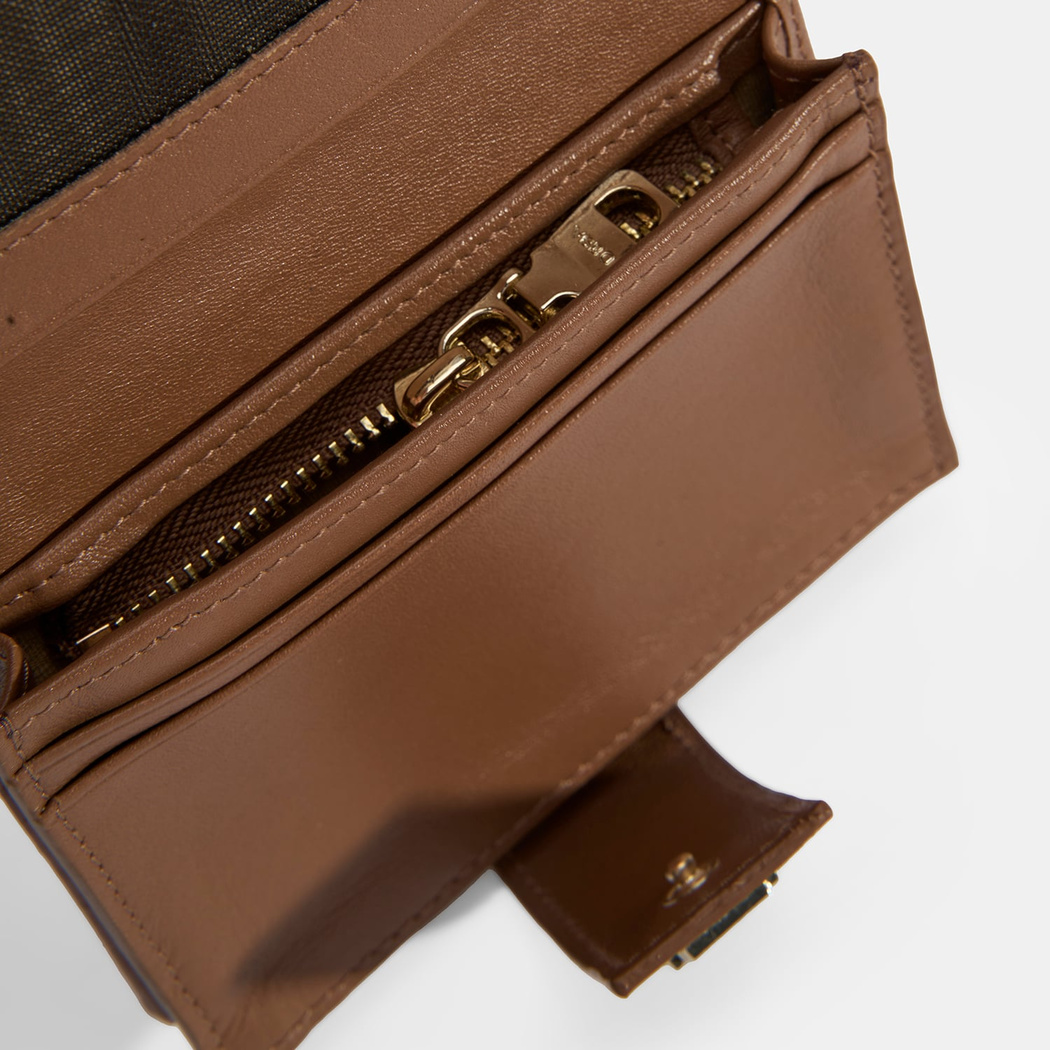 Kadın Kırmızı / Kahve Deri Cüzdan