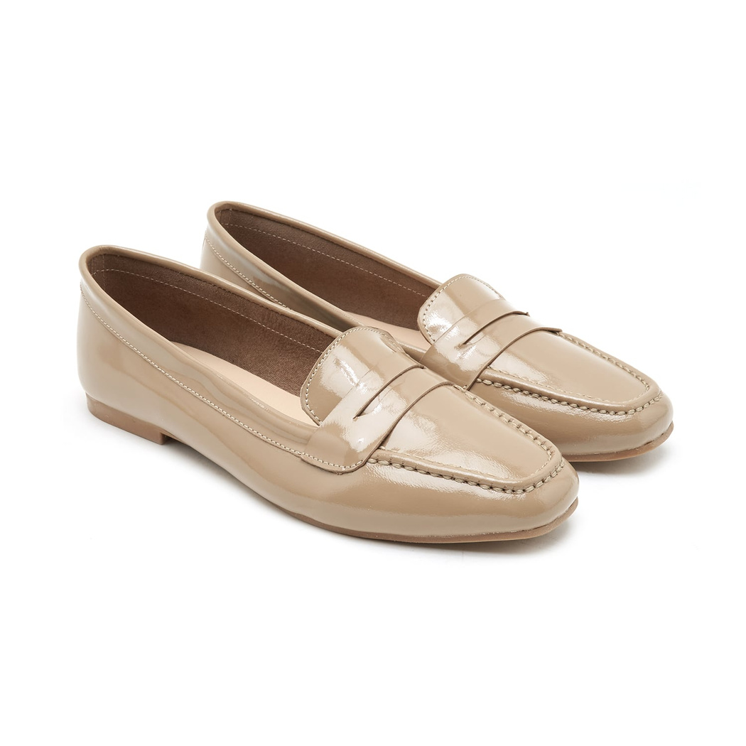 Kadın Krem Rugan Loafer