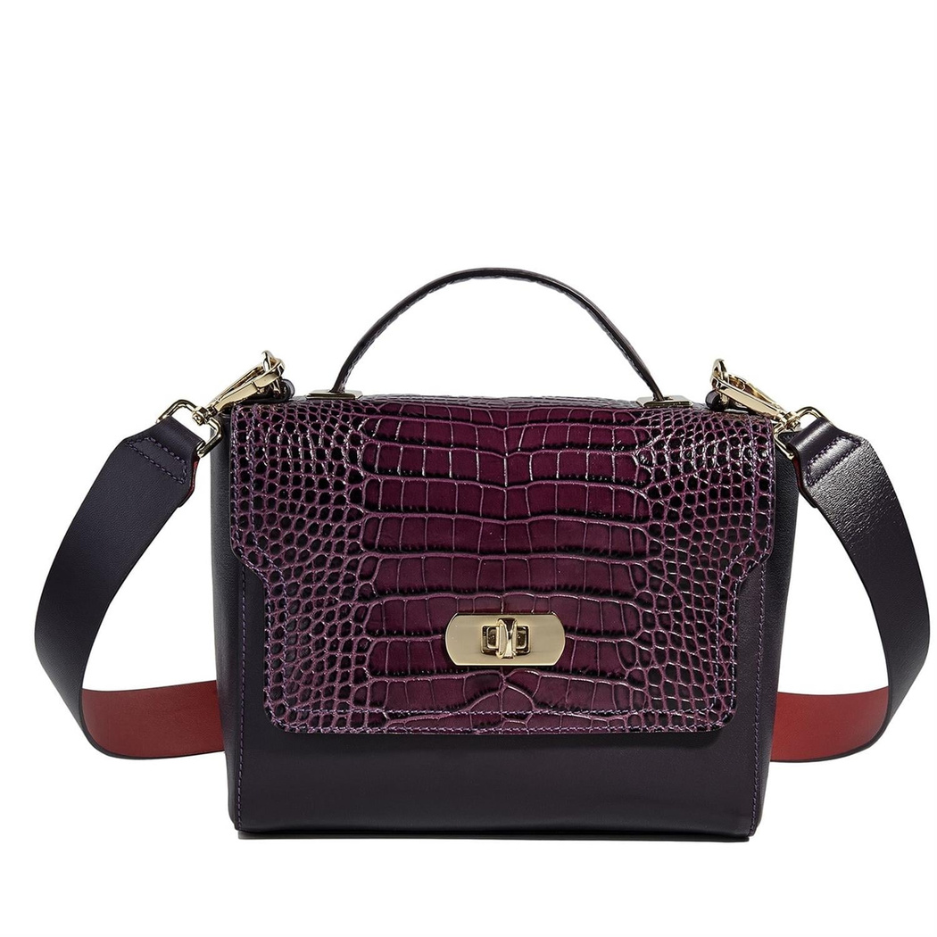 Kadın Kroko Baskılı Deri Omuz Askılı Çanta