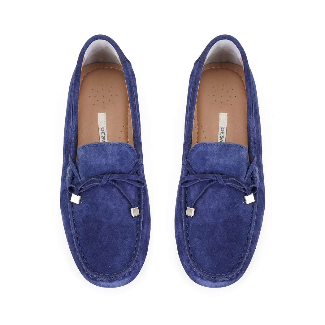 Kadın Lacivert Deri Loafer