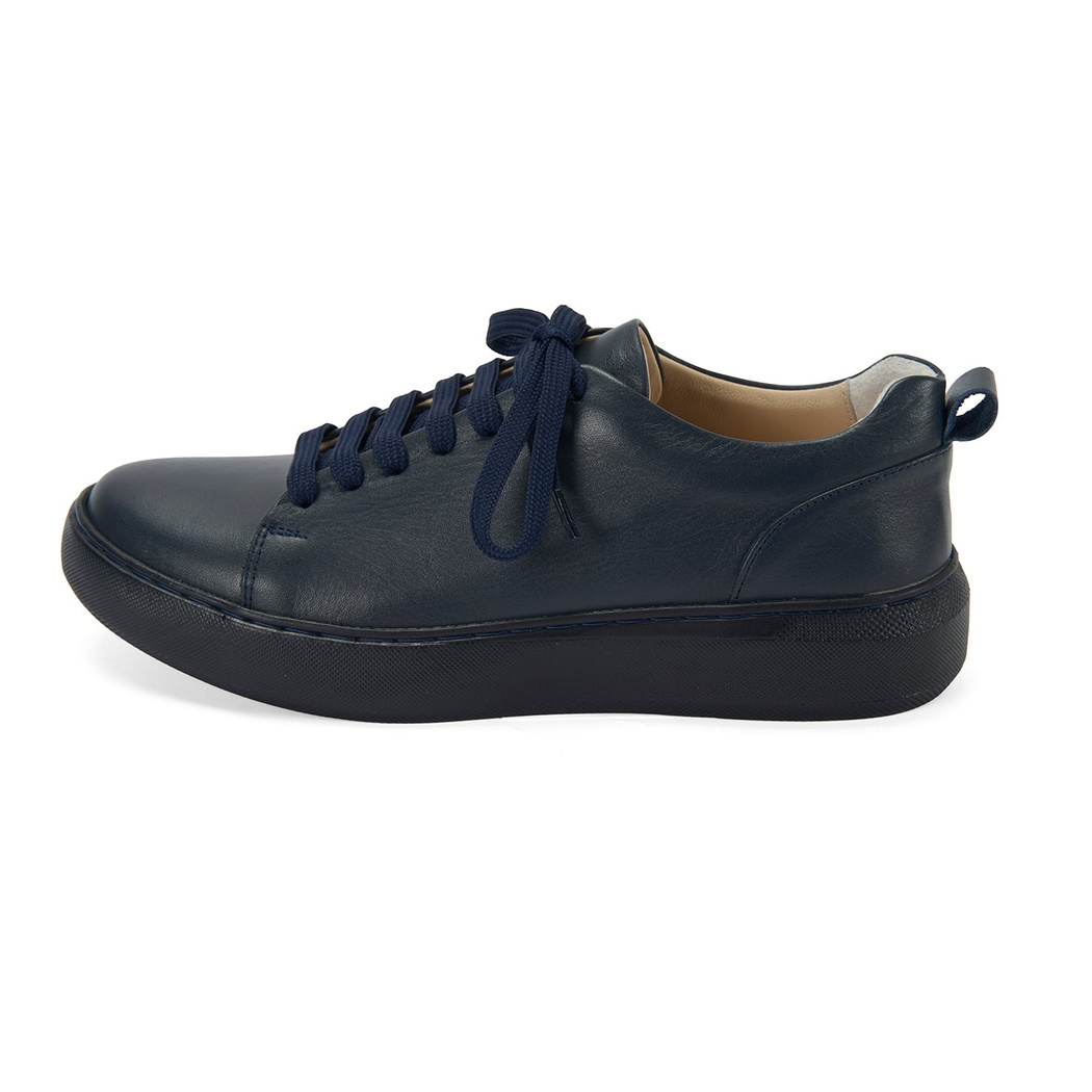 Kadın Lacivert Deri Spor Ayakkabı