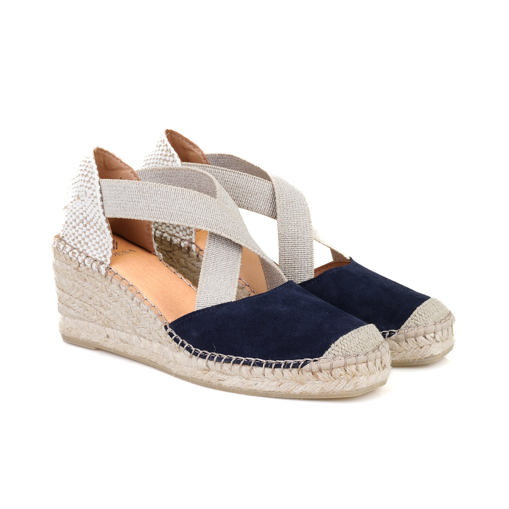 Kadın Lacivert Dolgu Topuklu Espadril