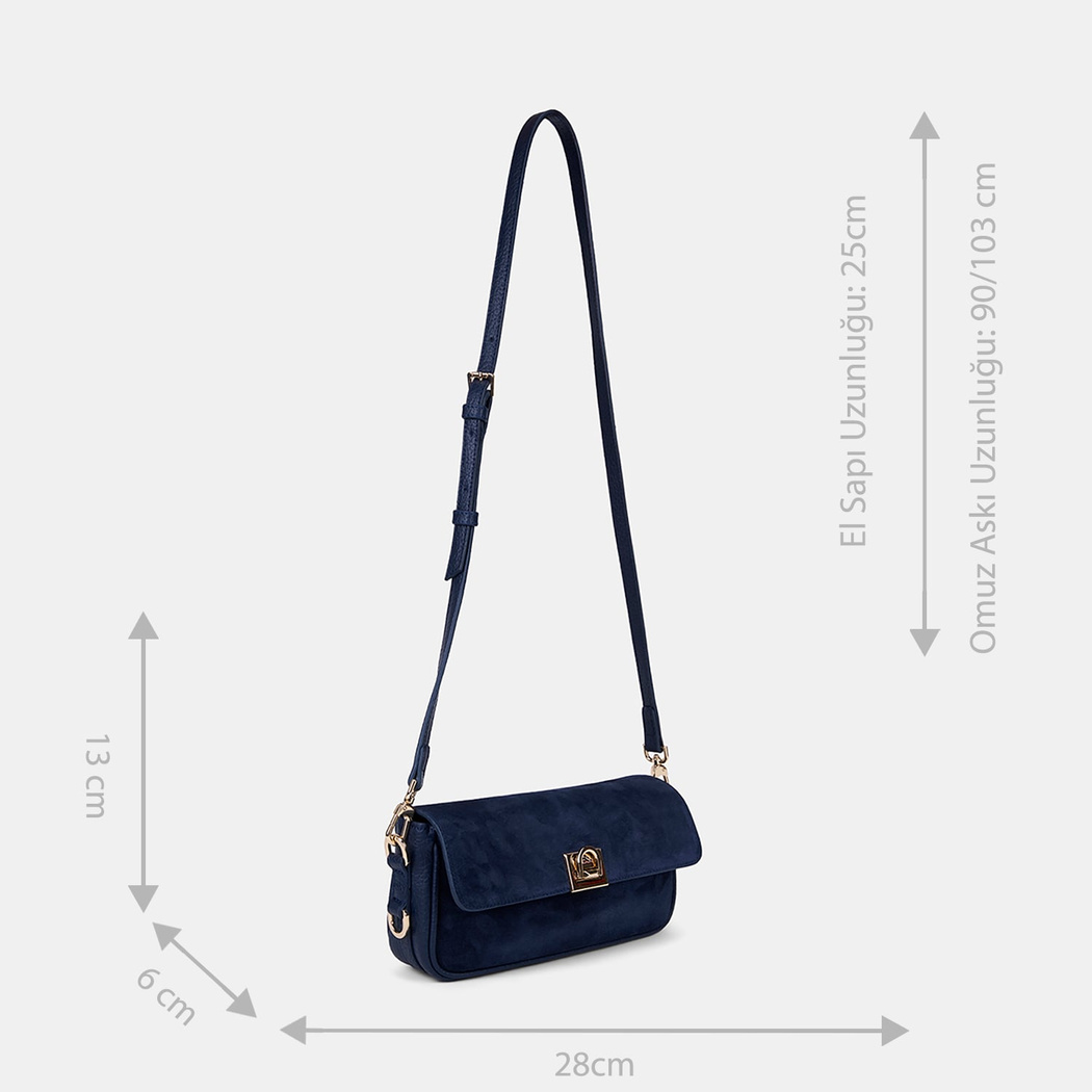 Kadın Lacivert Omuz Askılı El Çantası