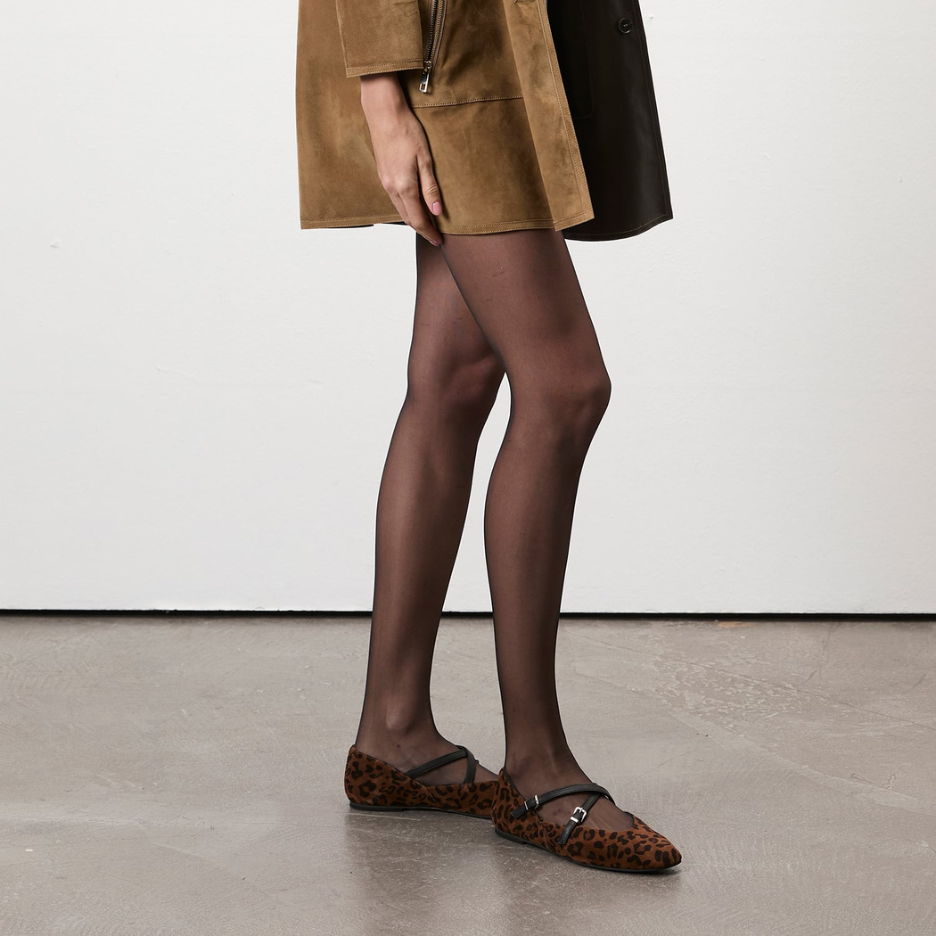 Kadın Leopar Mary Jane Babet