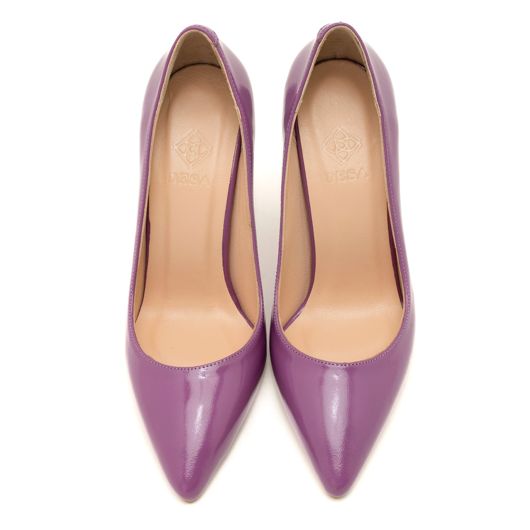 Kadın Lila Rugan Deri Stiletto