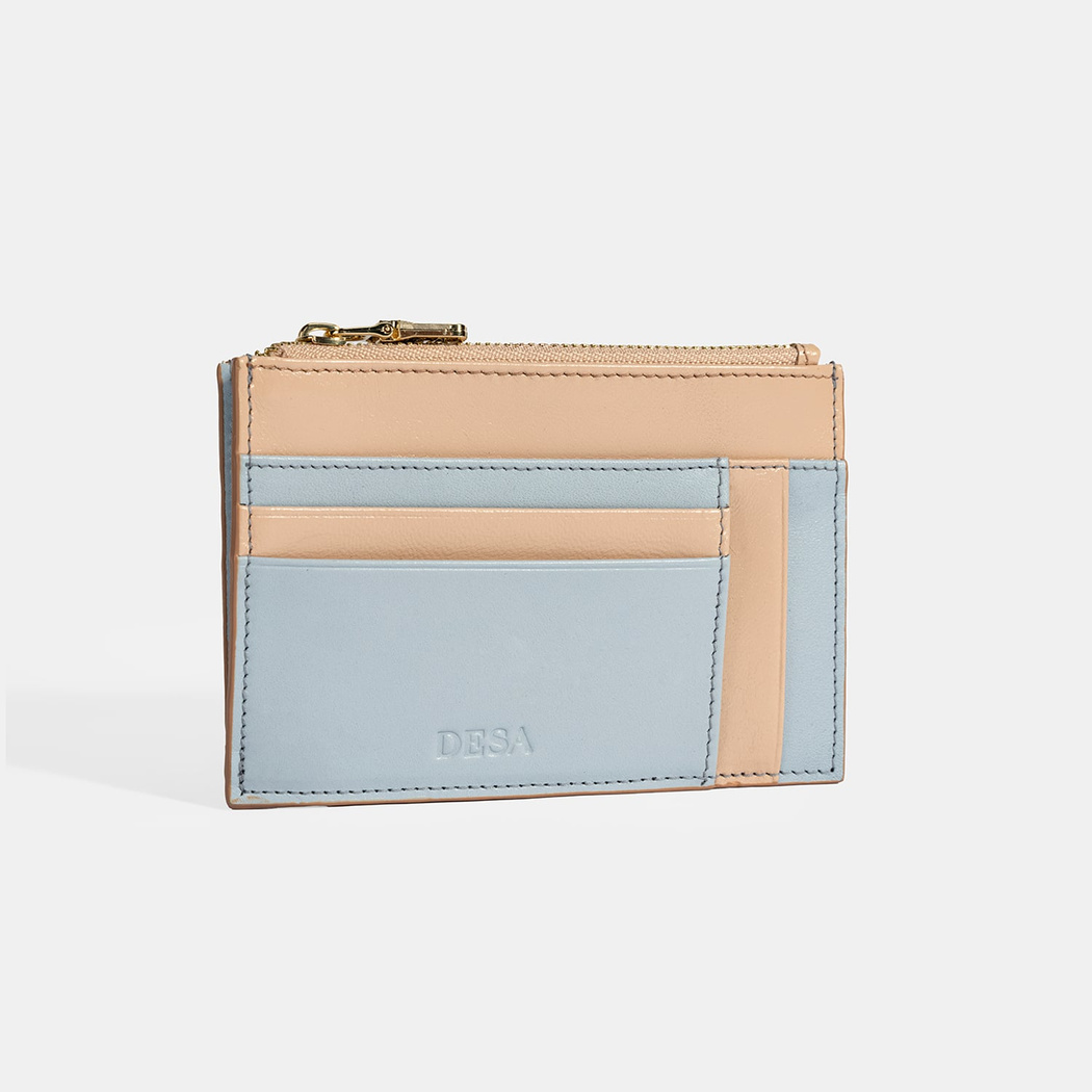 Kadın Mavi Deri Cüzdan