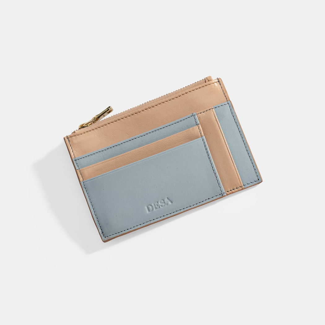 Kadın Mavi Deri Cüzdan