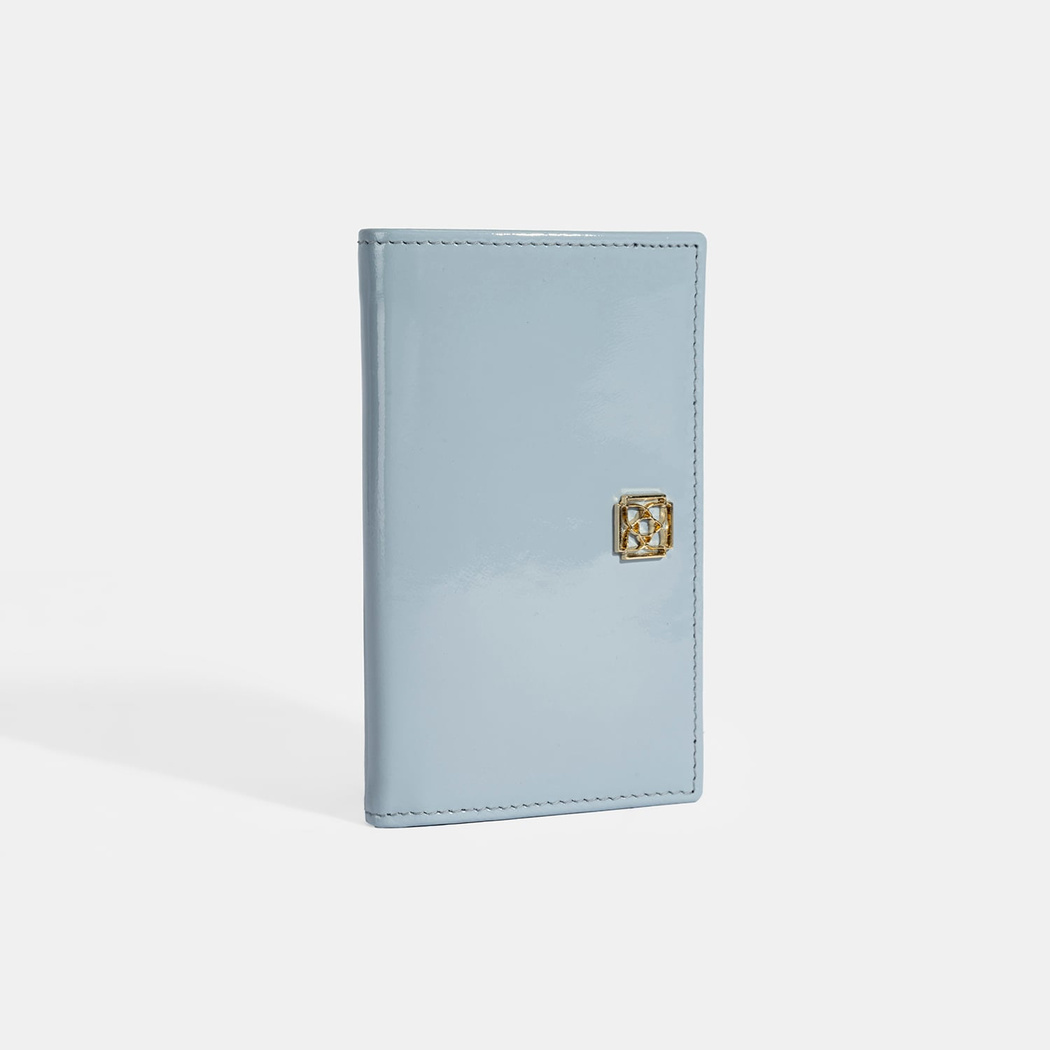 Kadın Mavi Deri Cüzdan