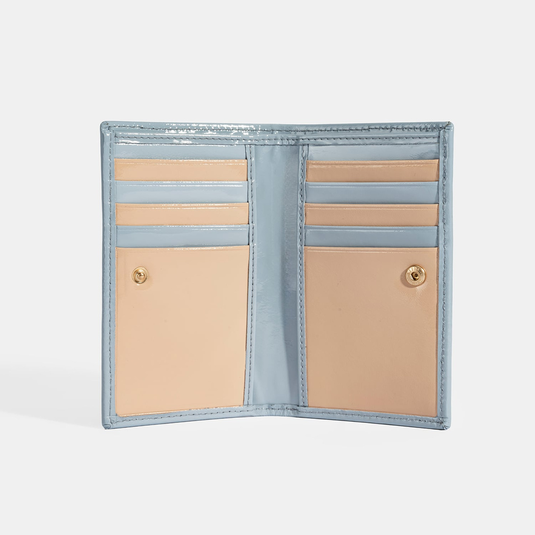 Kadın Mavi Deri Cüzdan