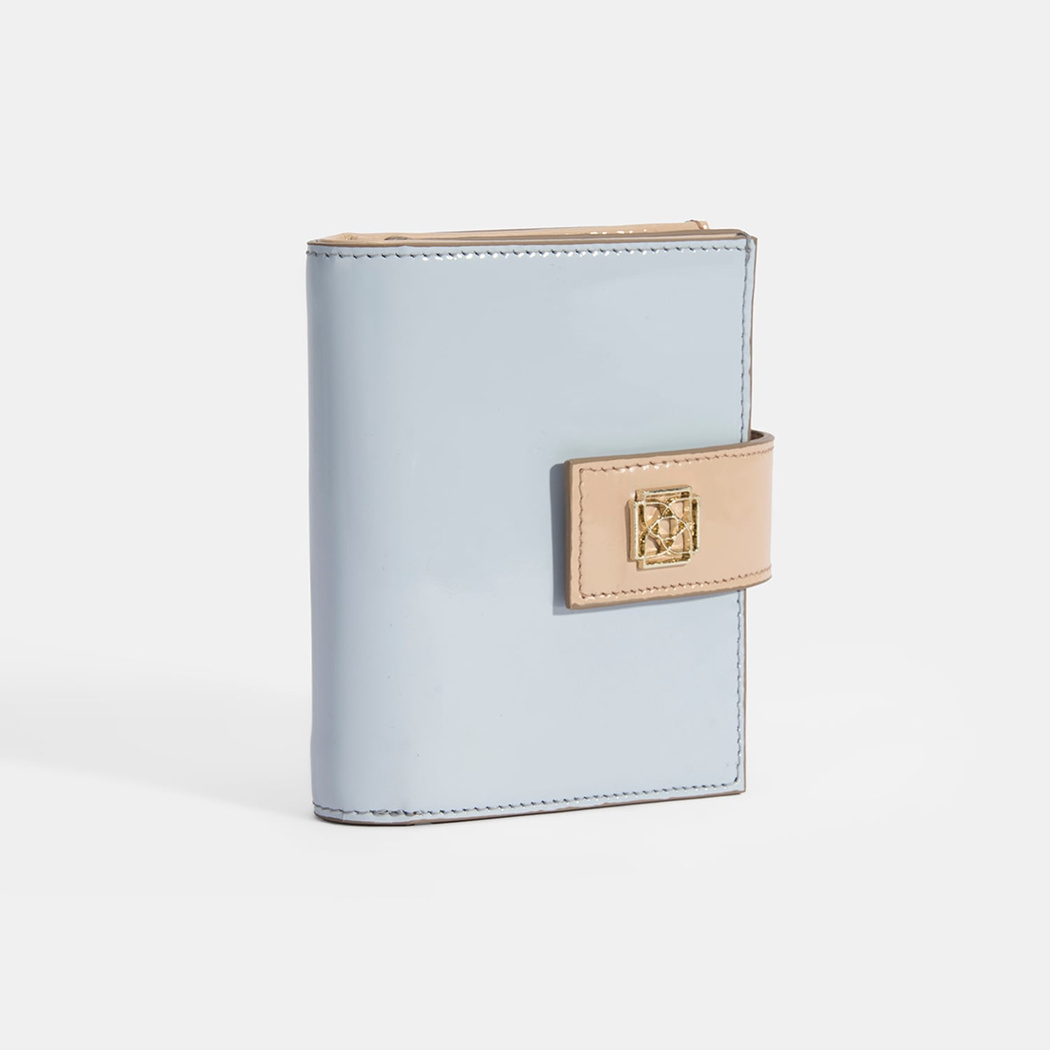 Kadın Mavi / Ten Deri Cüzdan