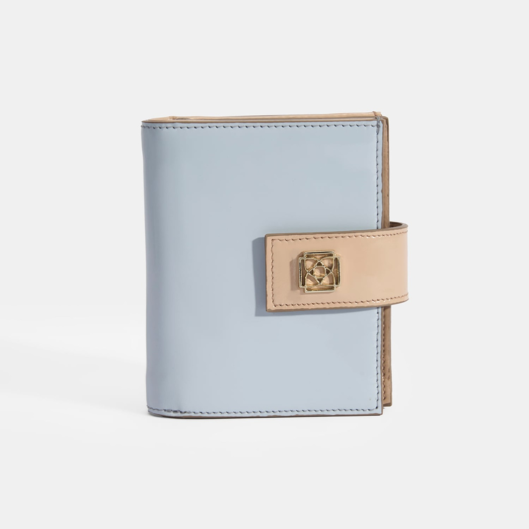 Kadın Mavi / Ten Deri Cüzdan