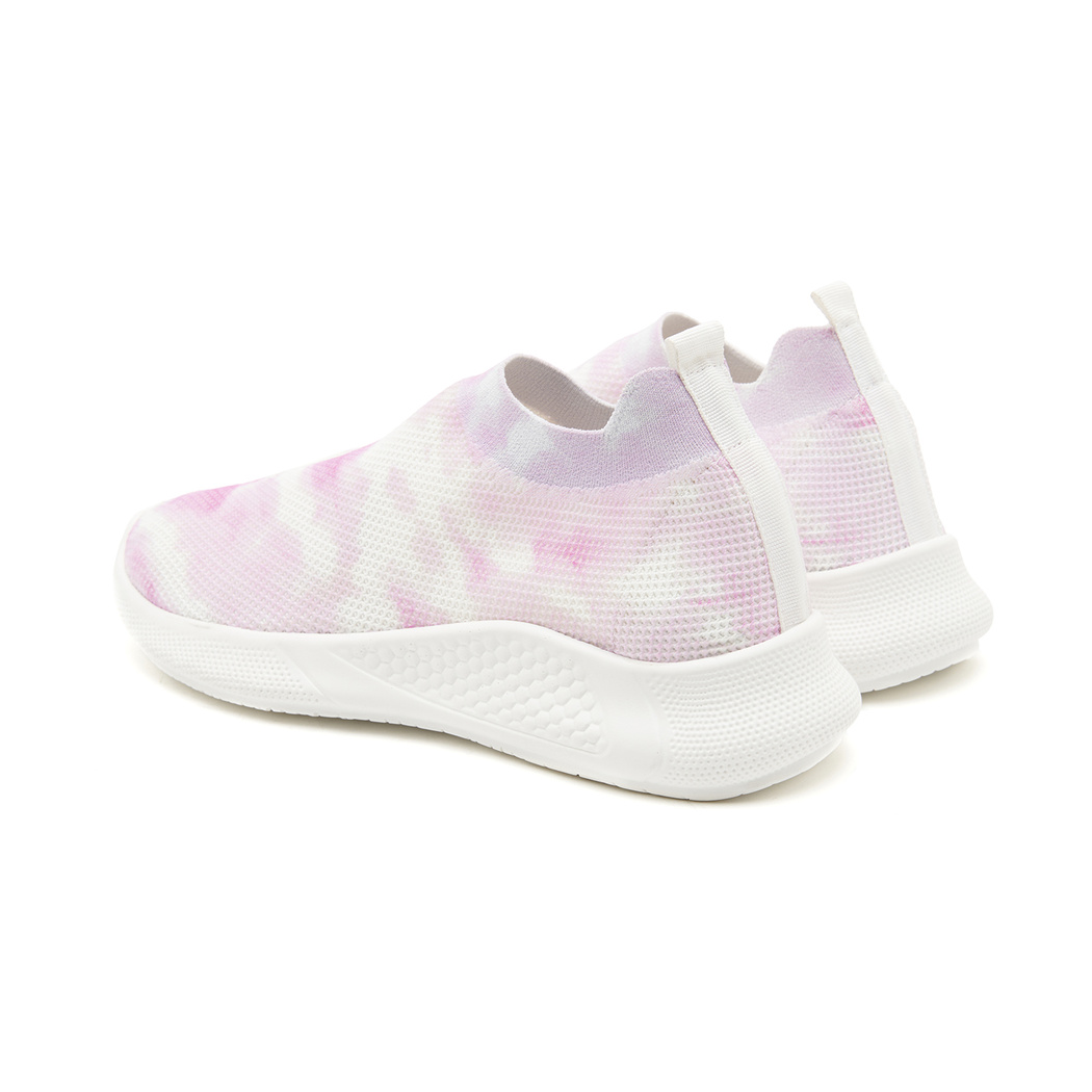 Kadın Pembe Batik Desenli Çorap Sneaker