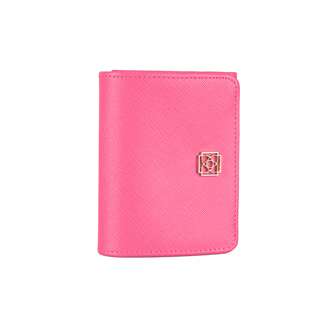 Kadın Pembe Deri Cüzdan