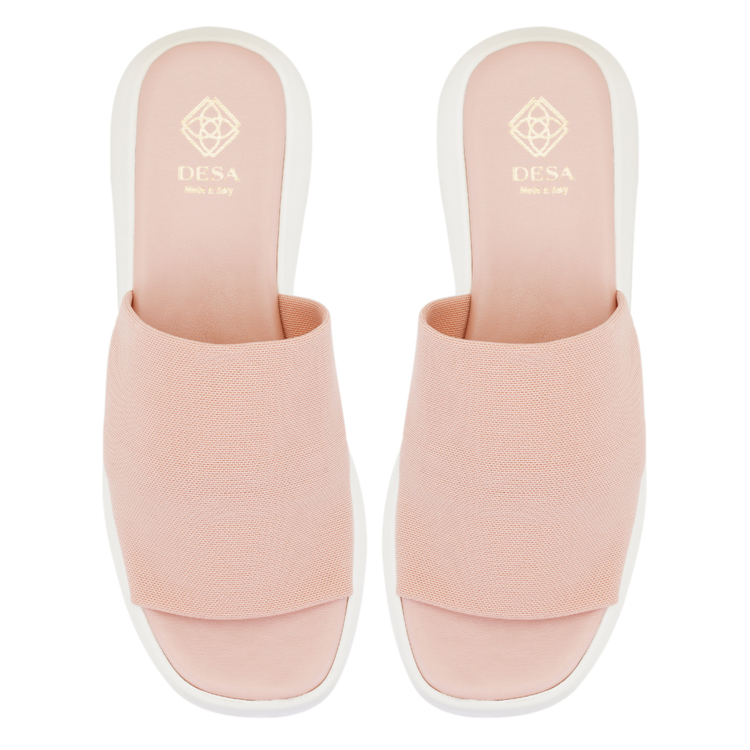 Kadın Pembe Platform Tabanlı Terlik