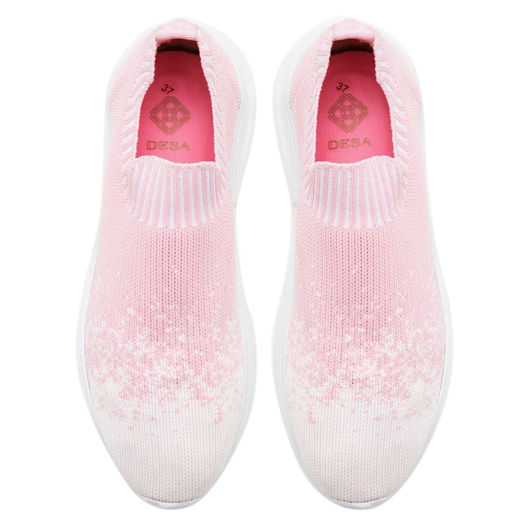 Kadın Pembe Triko Spor Ayakkabı