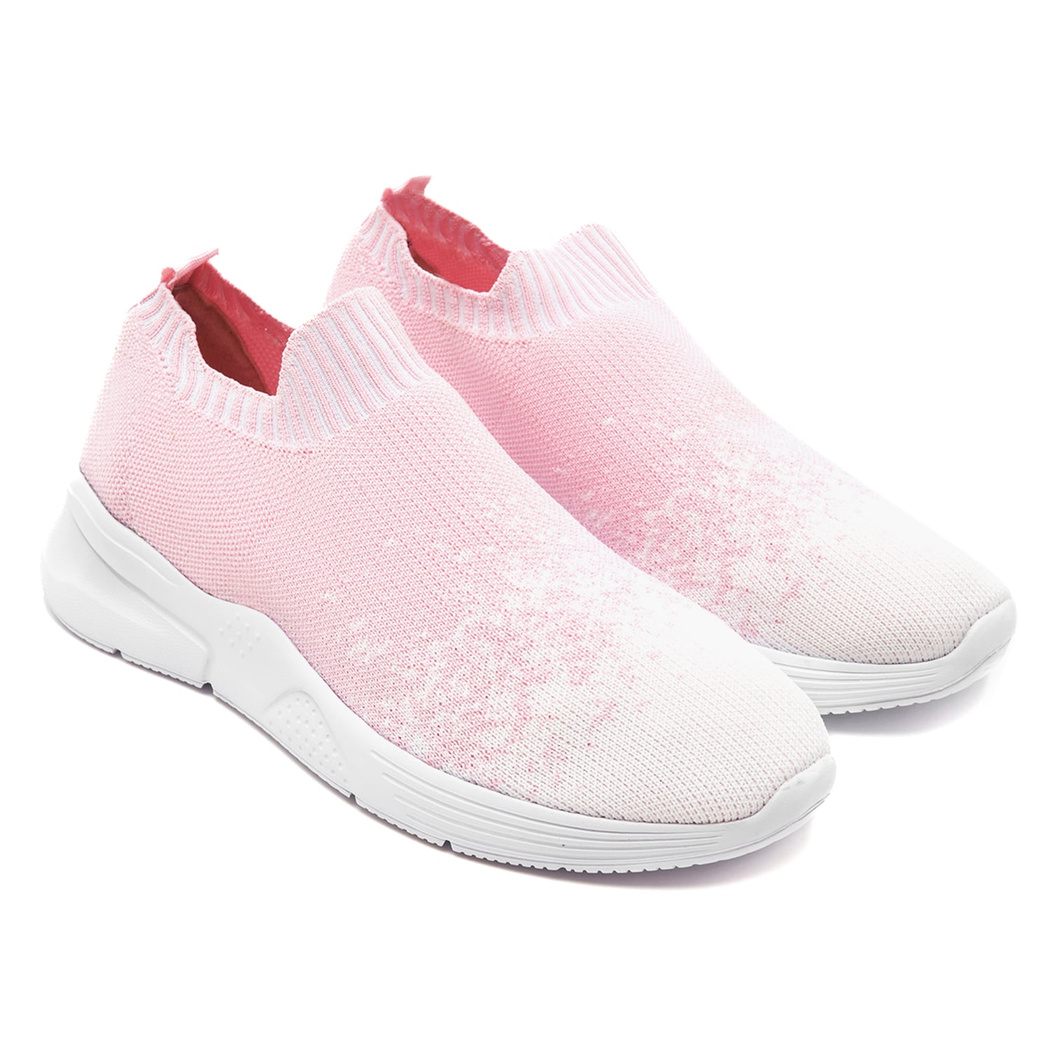 Kadın Pembe Triko Spor Ayakkabı