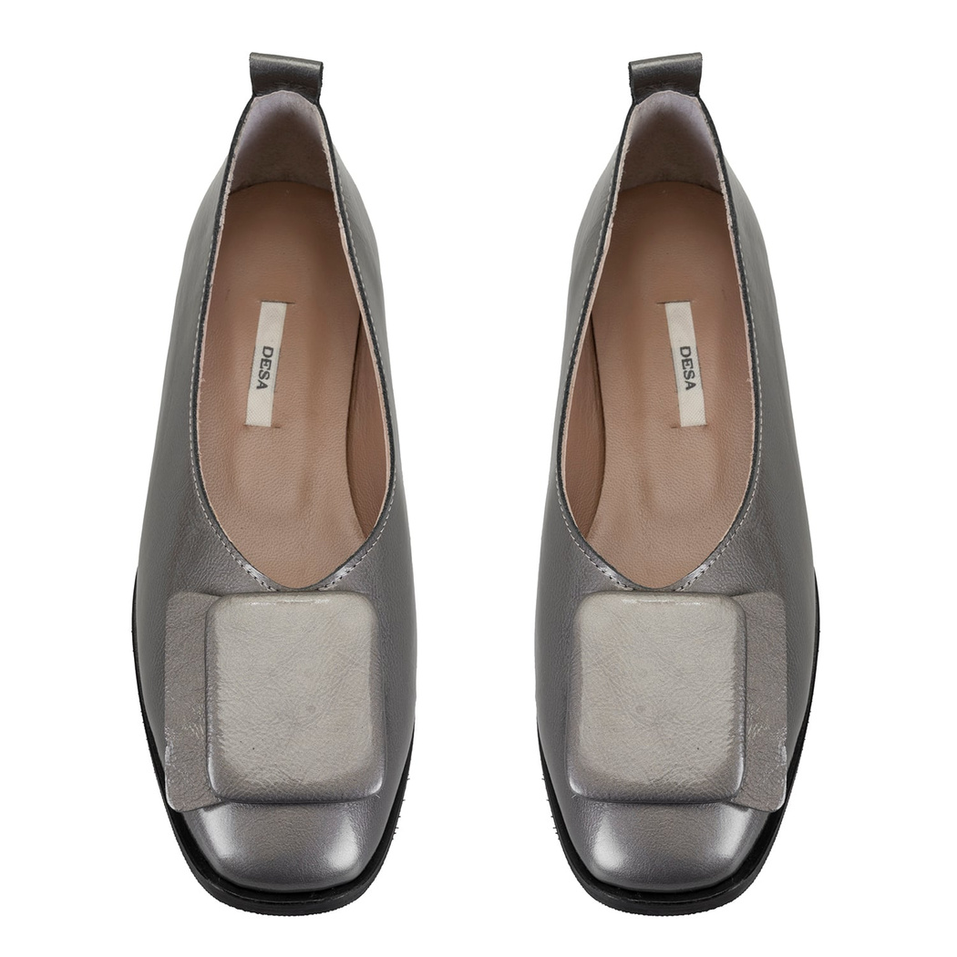 Kadın Platin Deri Babet