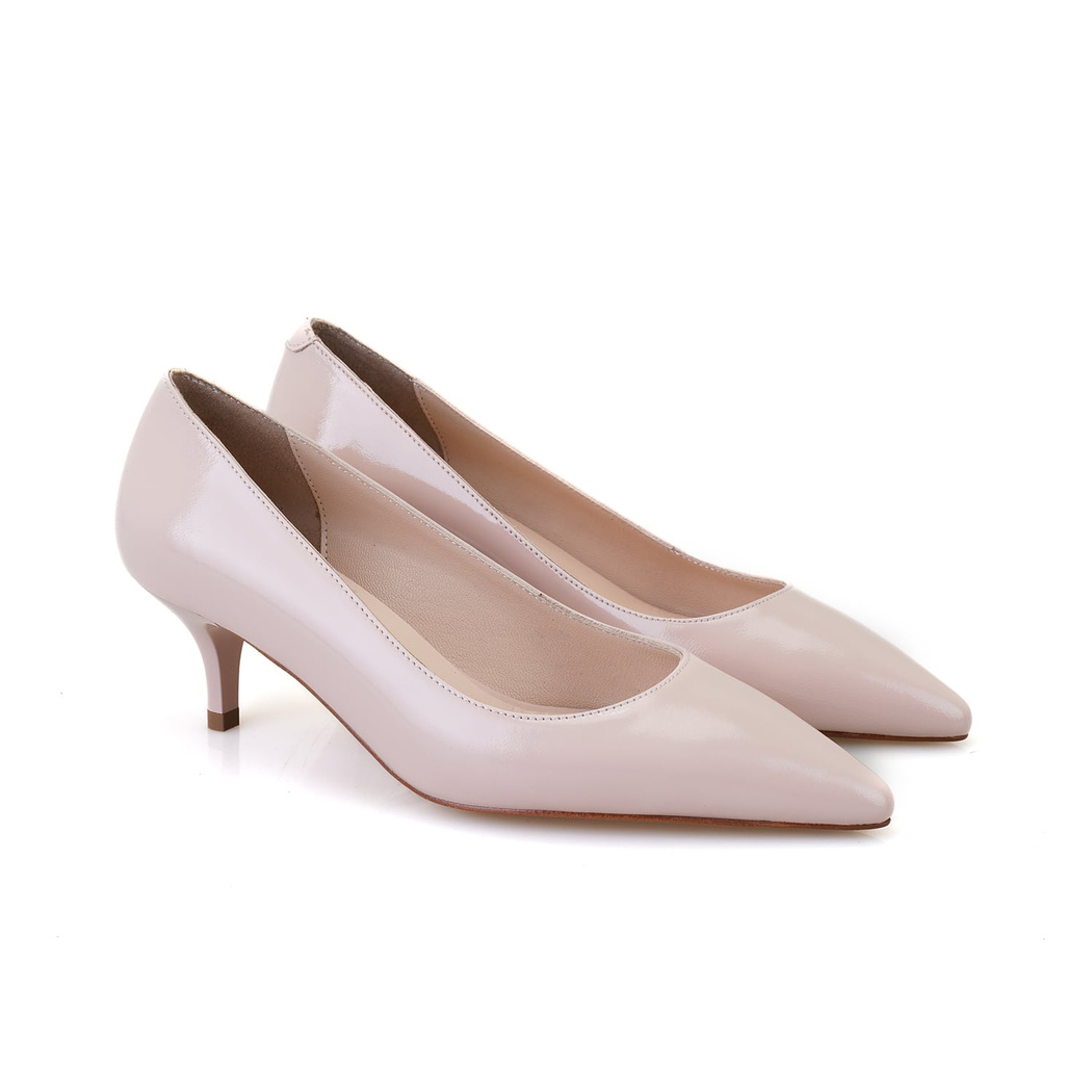 Kadın Pudra Klasik Topuklu Ayakkabı