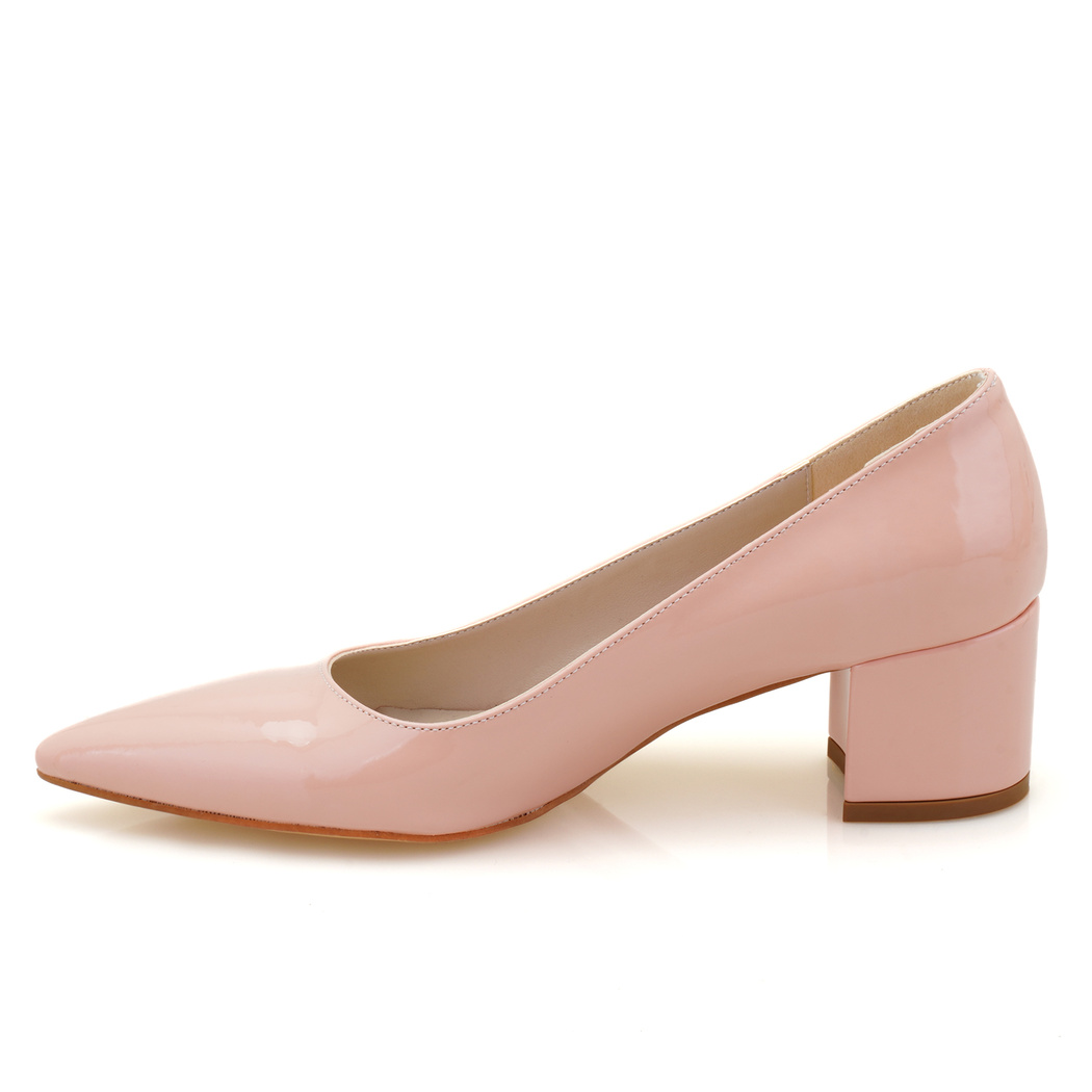 Kadın Pudra Topuklu Klasik Ayakkabı 