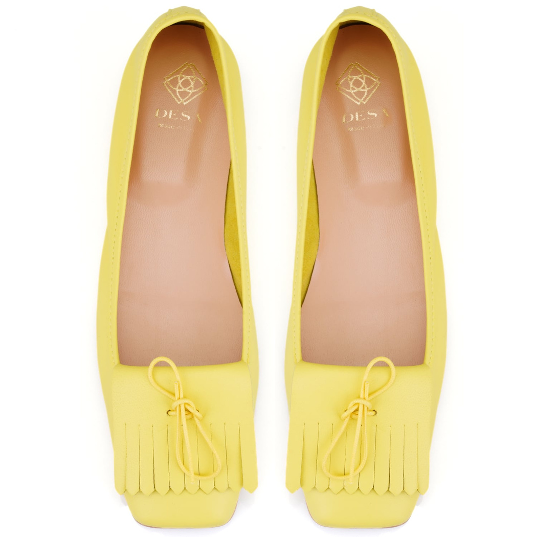 Kadın Sarı Deri Babet