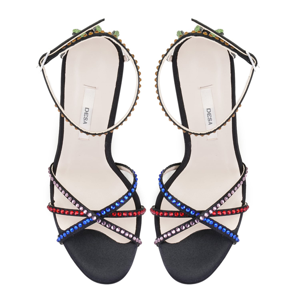 Kadın Siyah Abiye Topuklu Sandalet