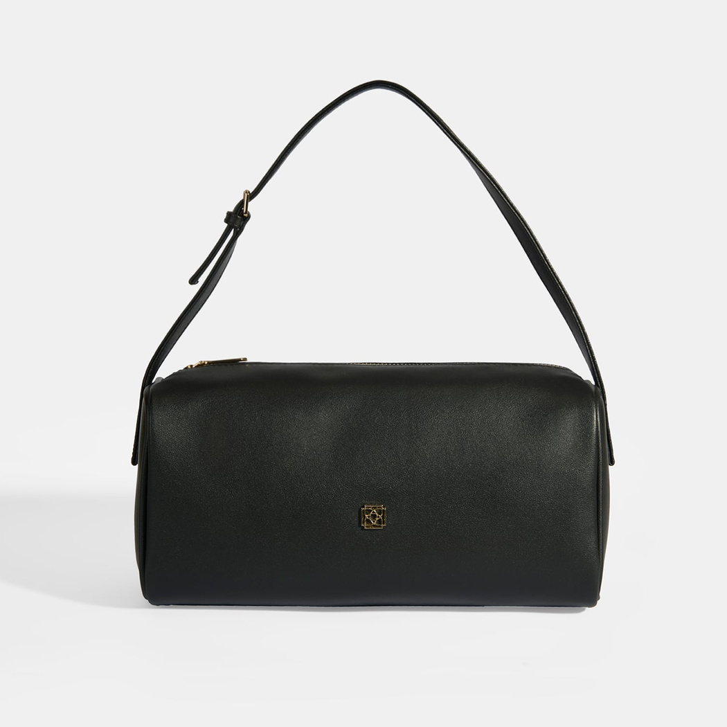 Kadın Siyah Ayarlanabilir Askılı Omuz Çantası