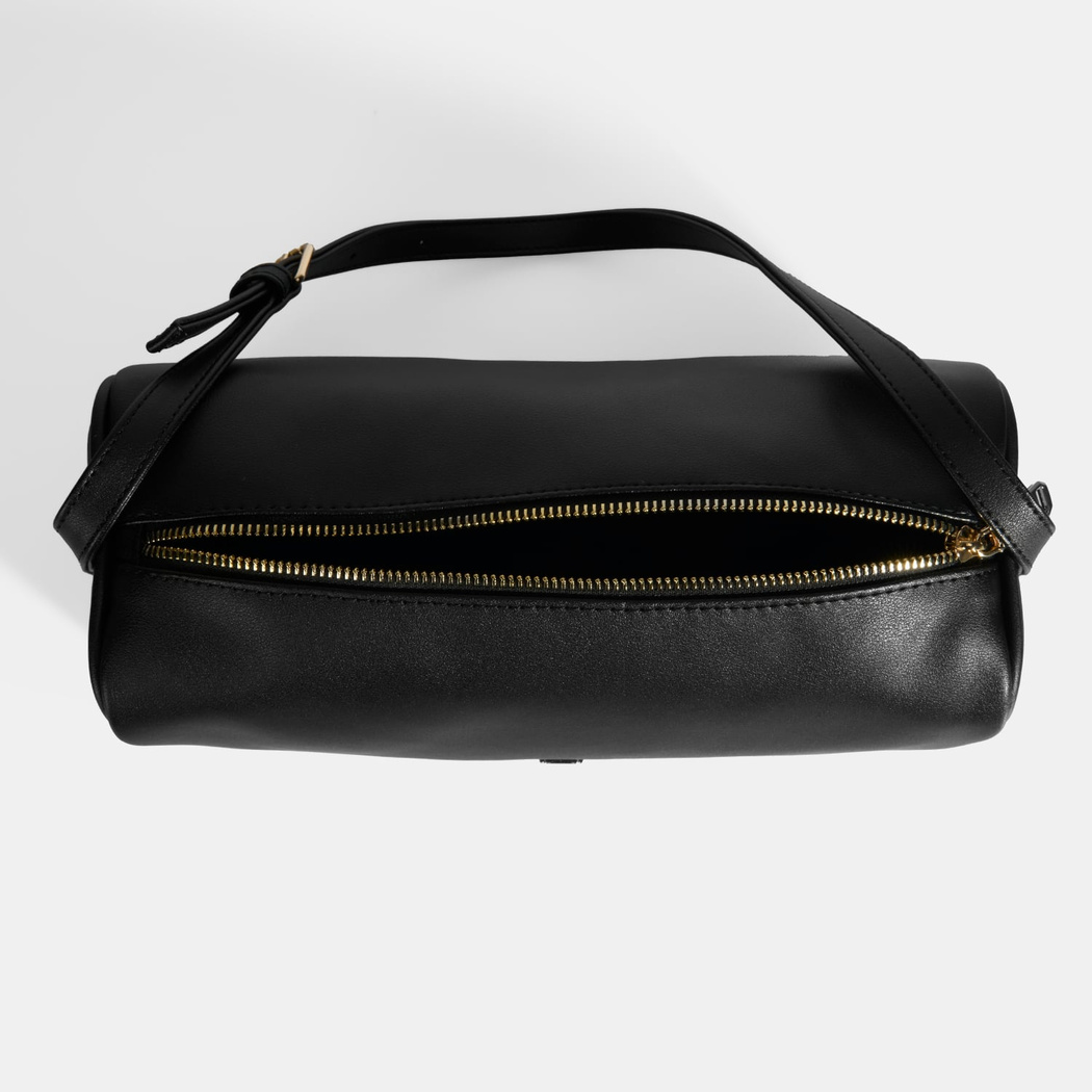 Kadın Siyah Ayarlanabilir Askılı Omuz Çantası